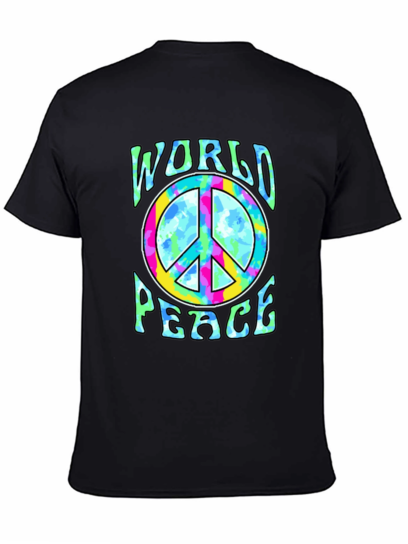 World Peace Tie-Dye Graphic Tee