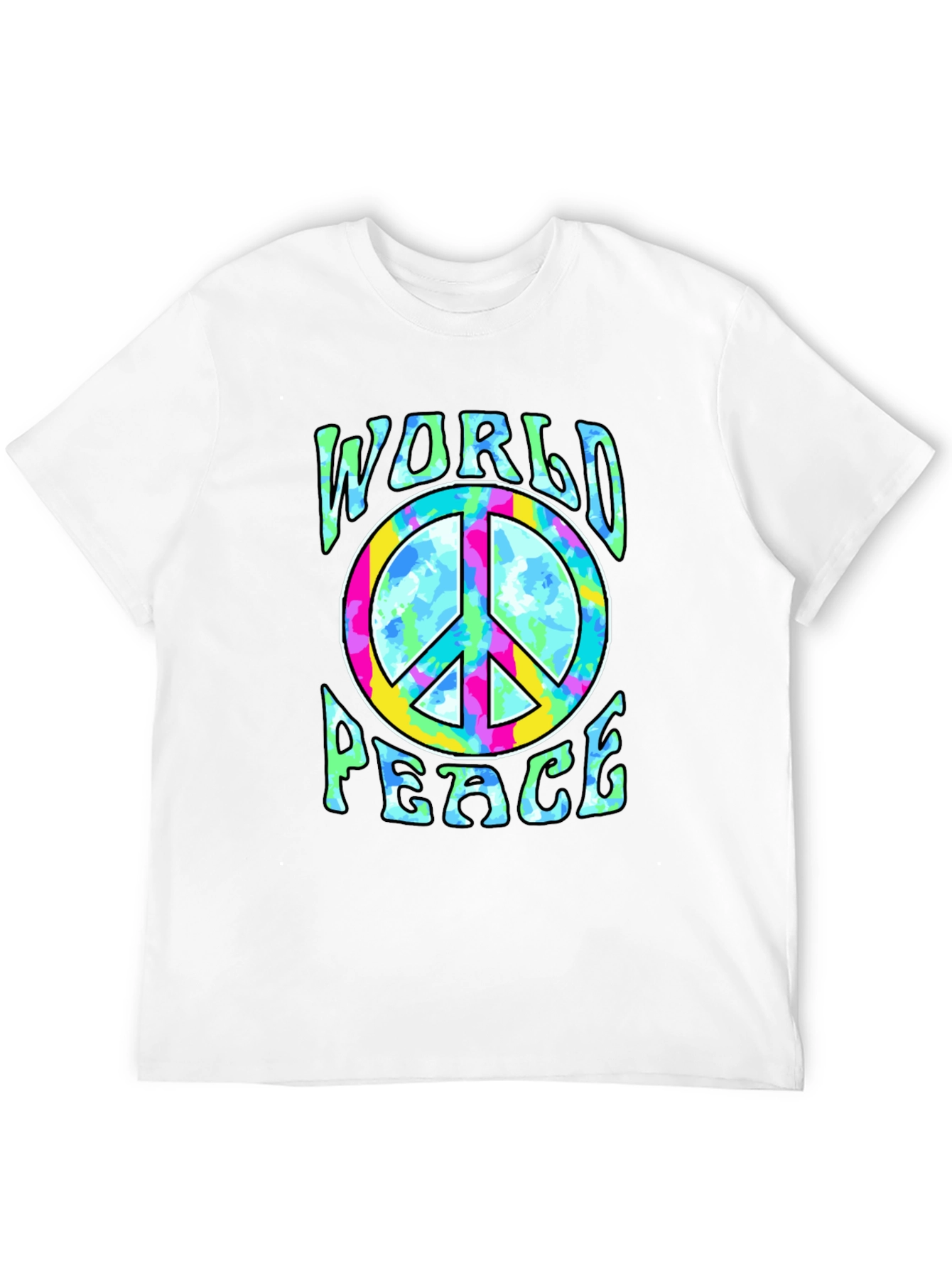 World Peace Tie-Dye Graphic Tee