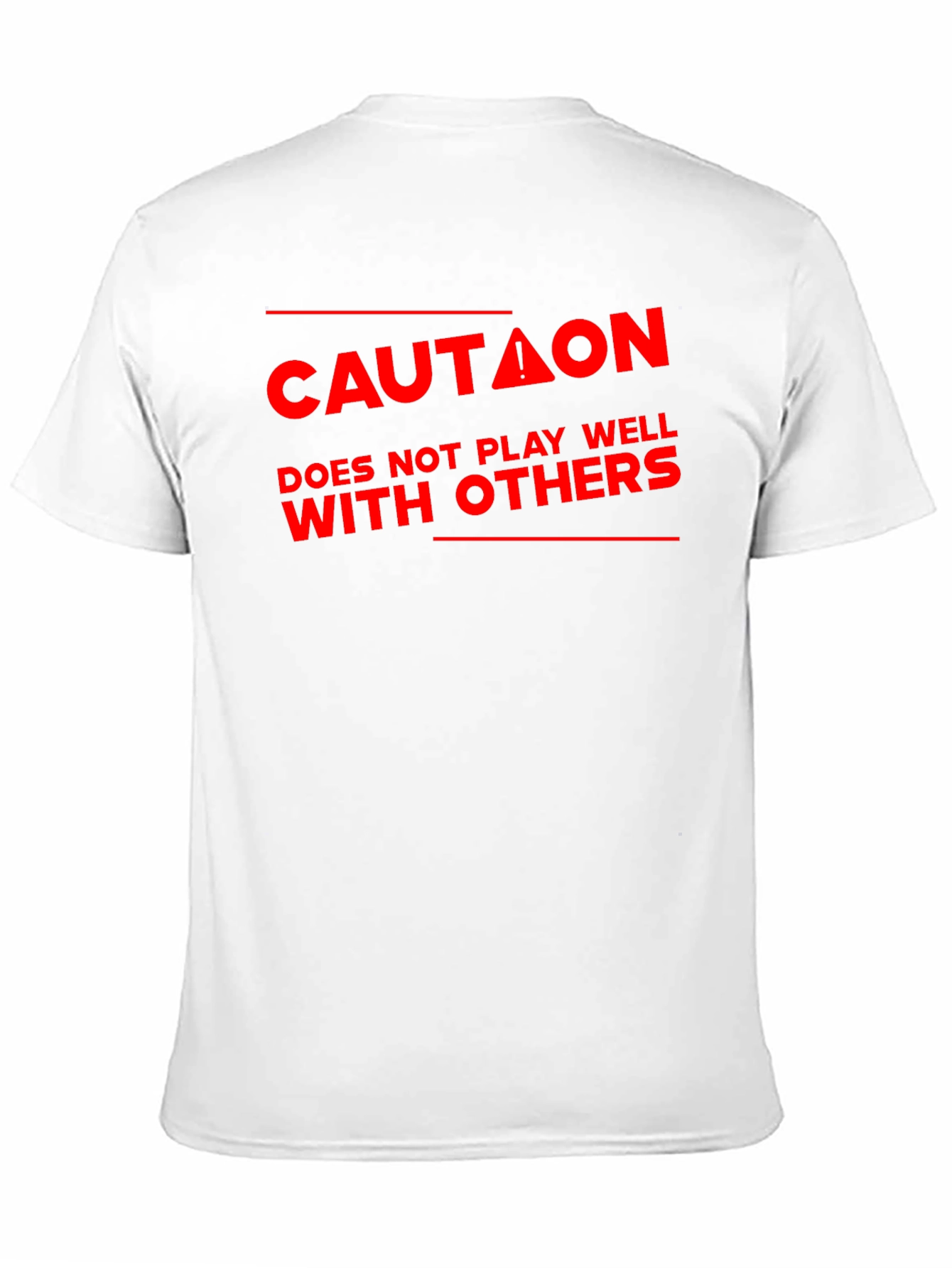 Caution: Doesnt Play Well With Others - Black T-Shirt