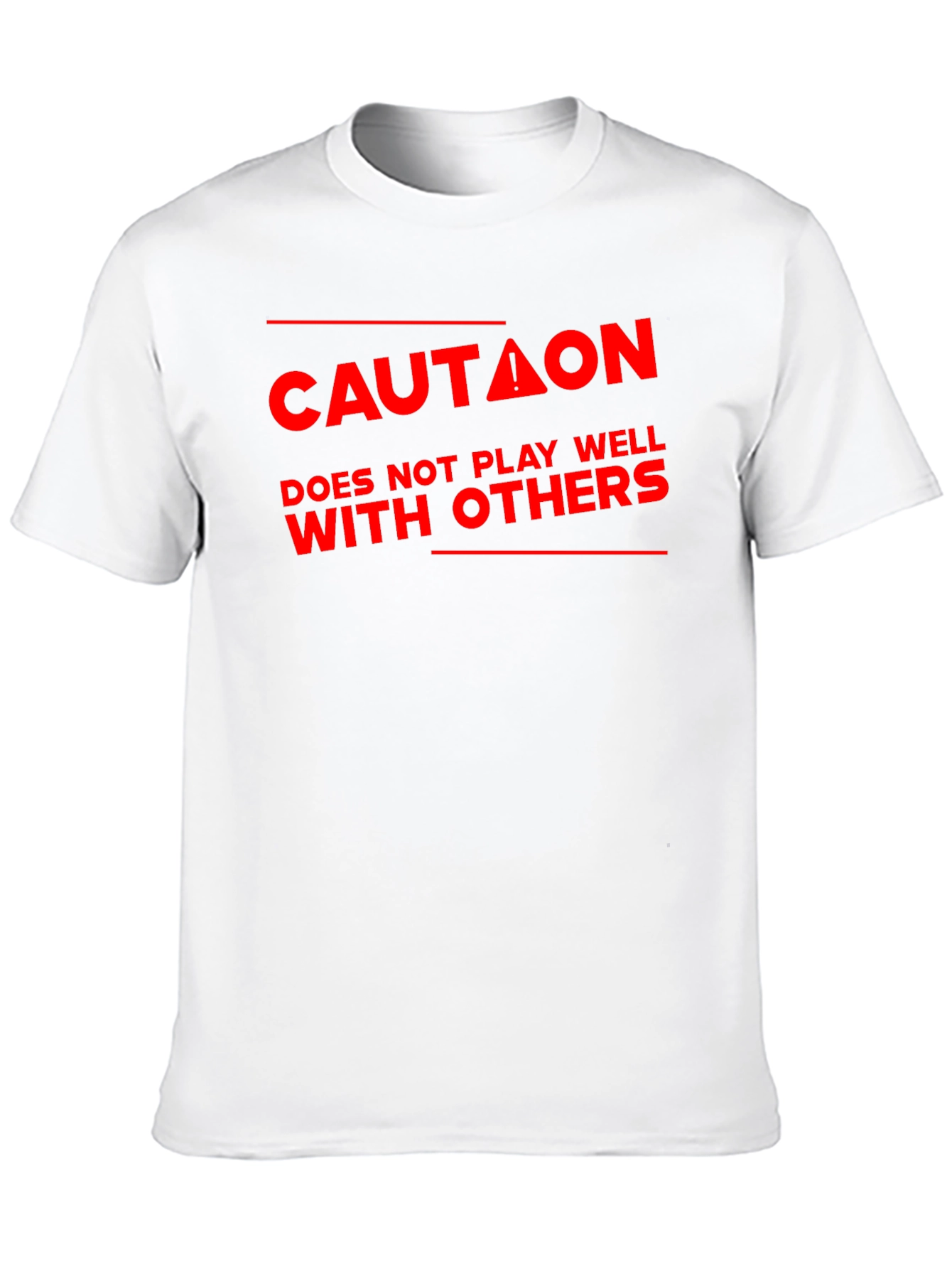 Caution: Doesnt Play Well With Others - Black T-Shirt