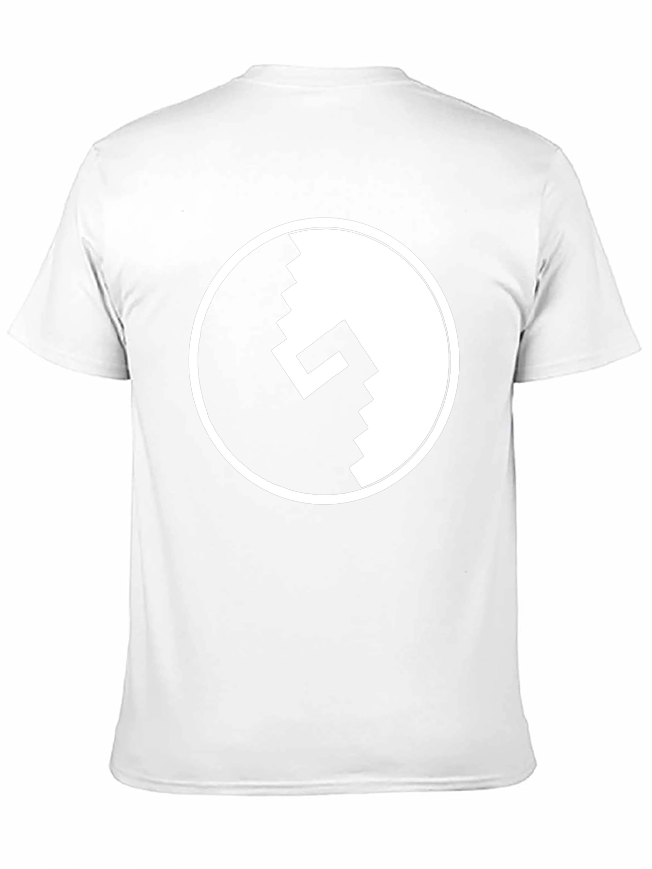 Pixel Yin Yang Graphic Tee - Black Cotton T-Shirt