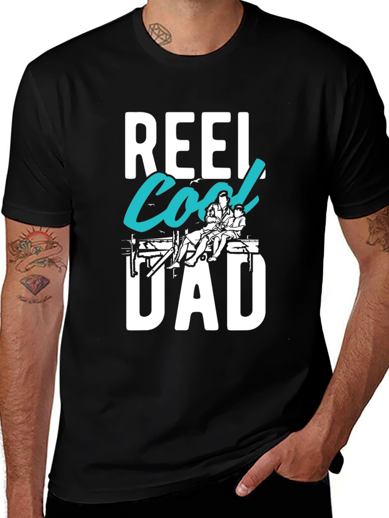 Reel Cool Dad T-Shirt - Fishing Fathers Day Tee