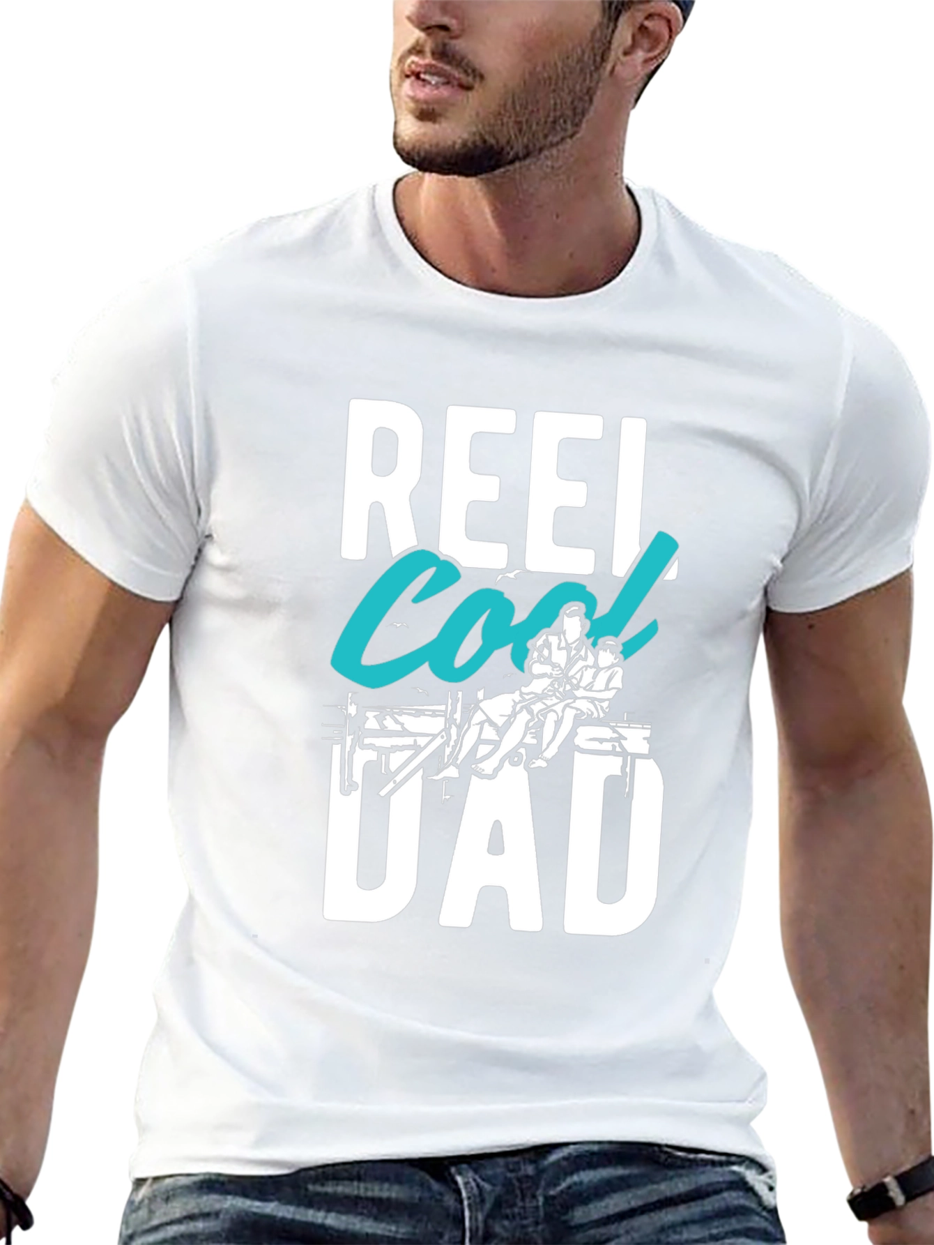 Reel Cool Dad T-Shirt - Fishing Fathers Day Tee