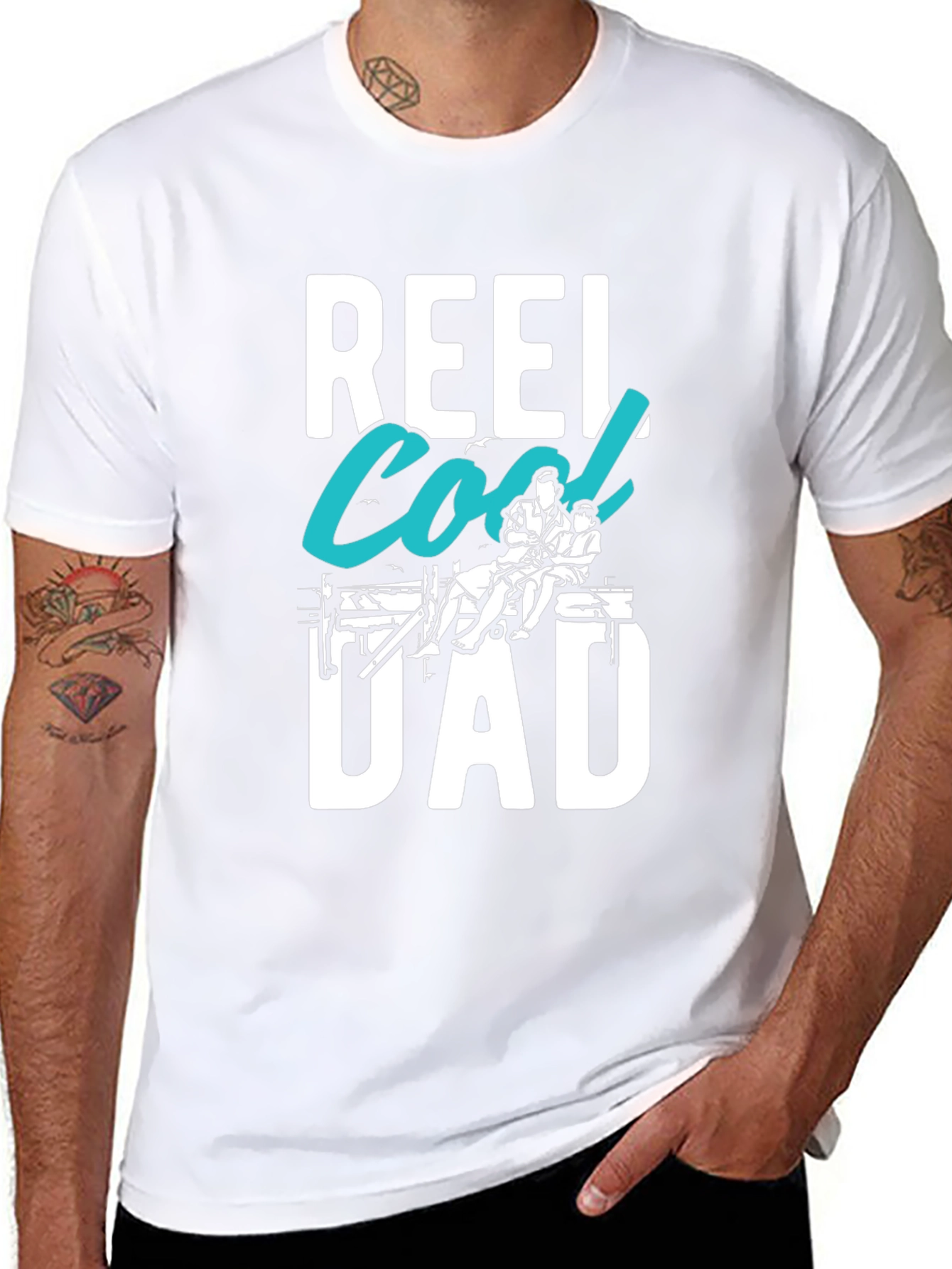 Reel Cool Dad T-Shirt - Fishing Fathers Day Tee