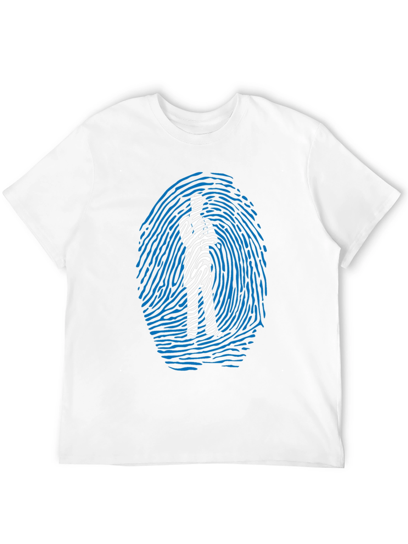 Fingerprint Man Graphic T-Shirt - Unique Design