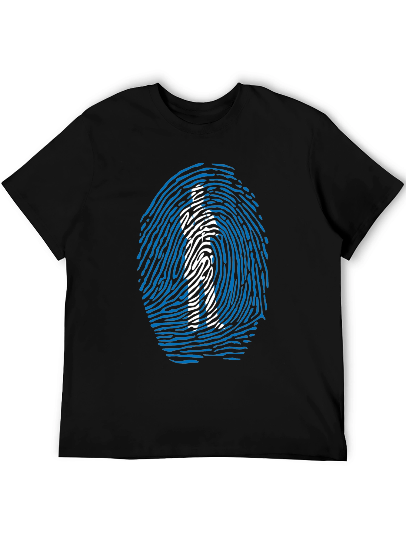 Fingerprint Man Graphic T-Shirt - Unique Design