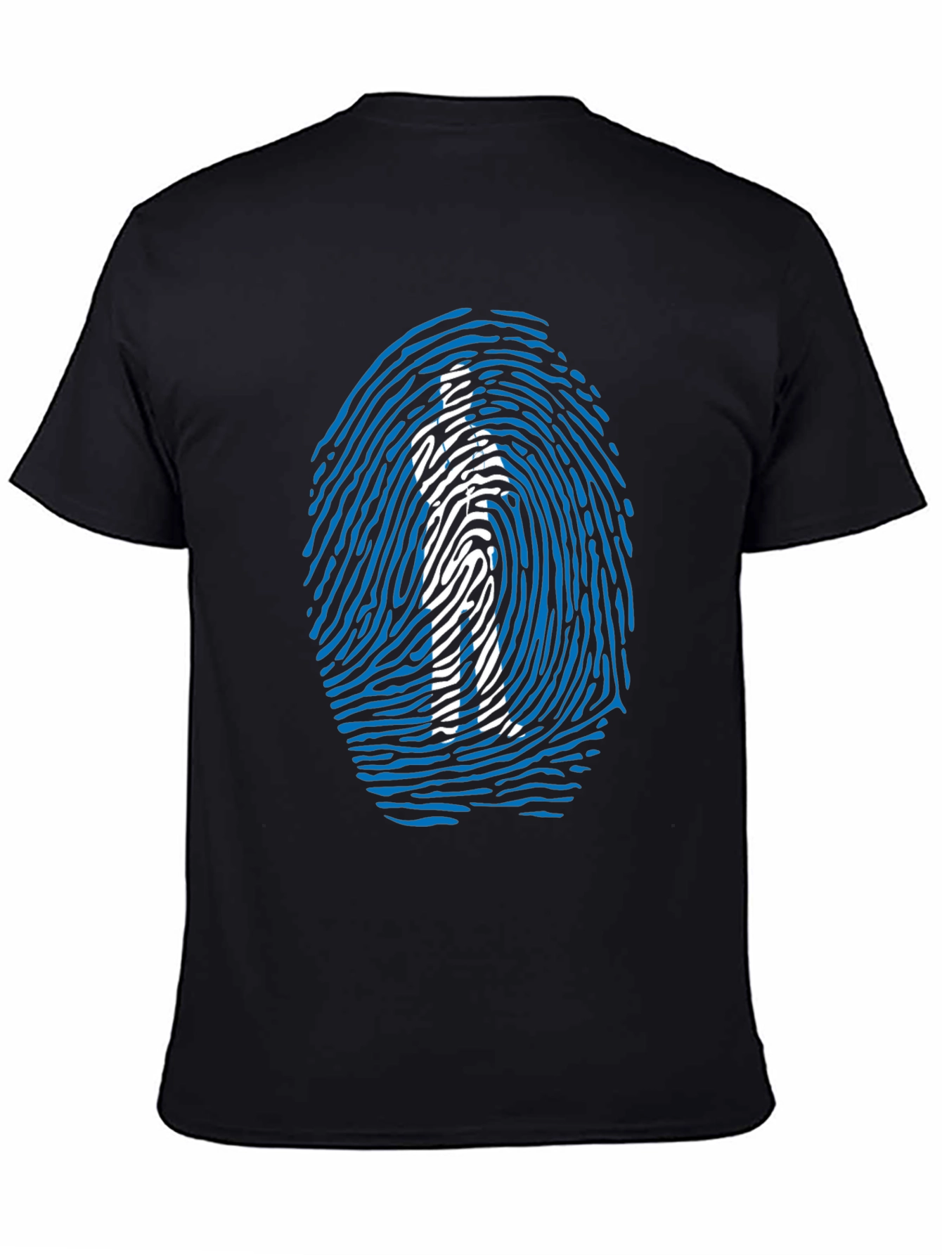 Fingerprint Man Graphic T-Shirt - Unique Design