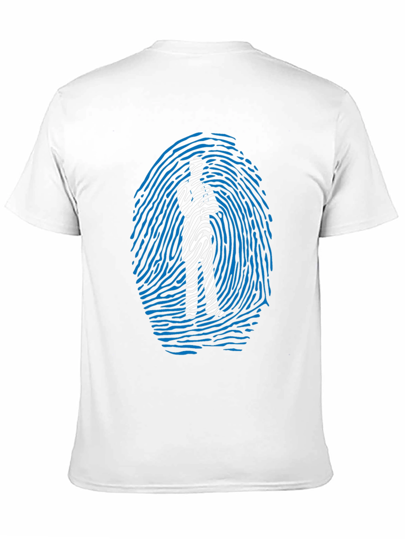 Fingerprint Man Graphic T-Shirt - Unique Design