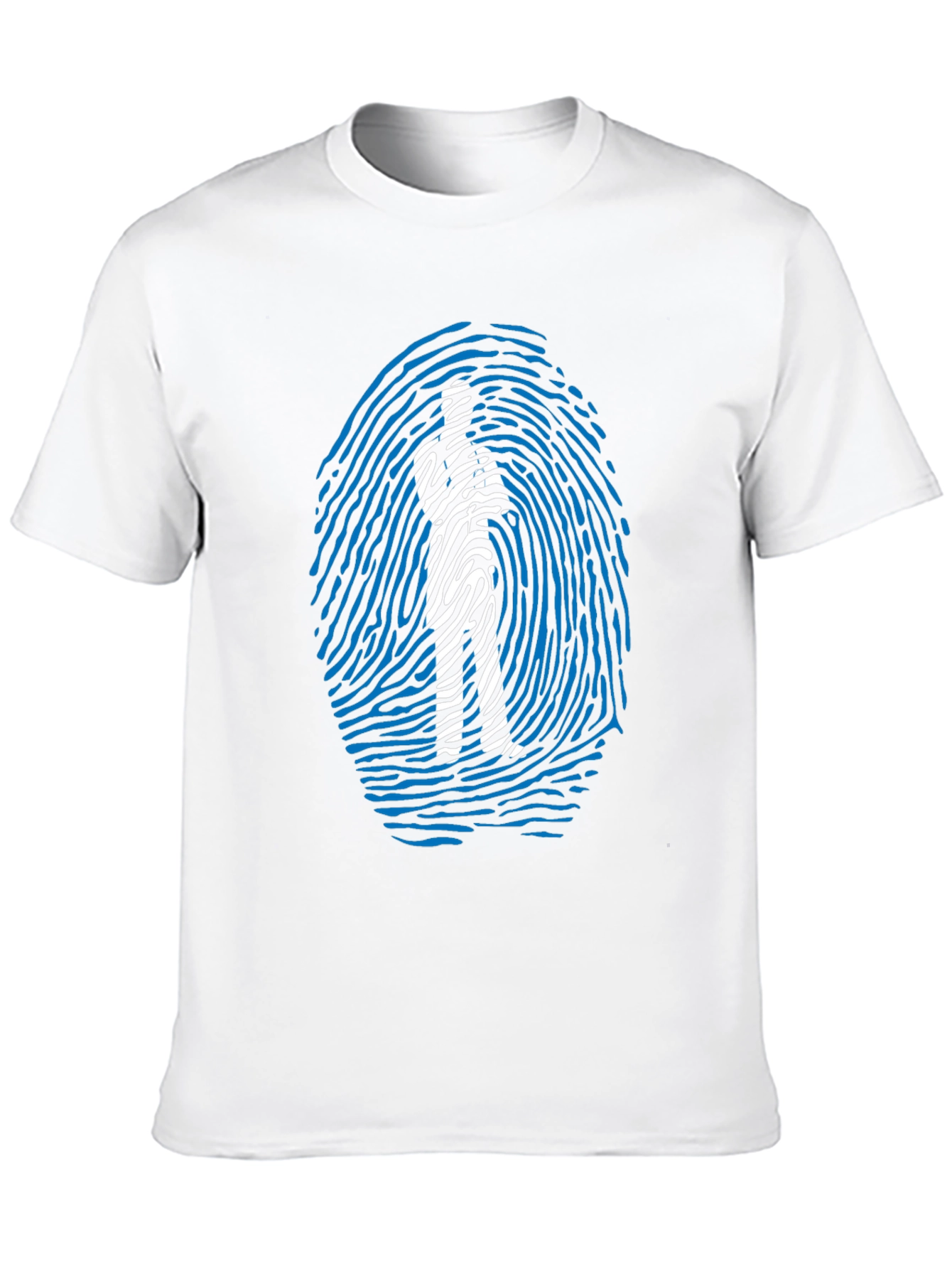 Fingerprint Man Graphic T-Shirt - Unique Design
