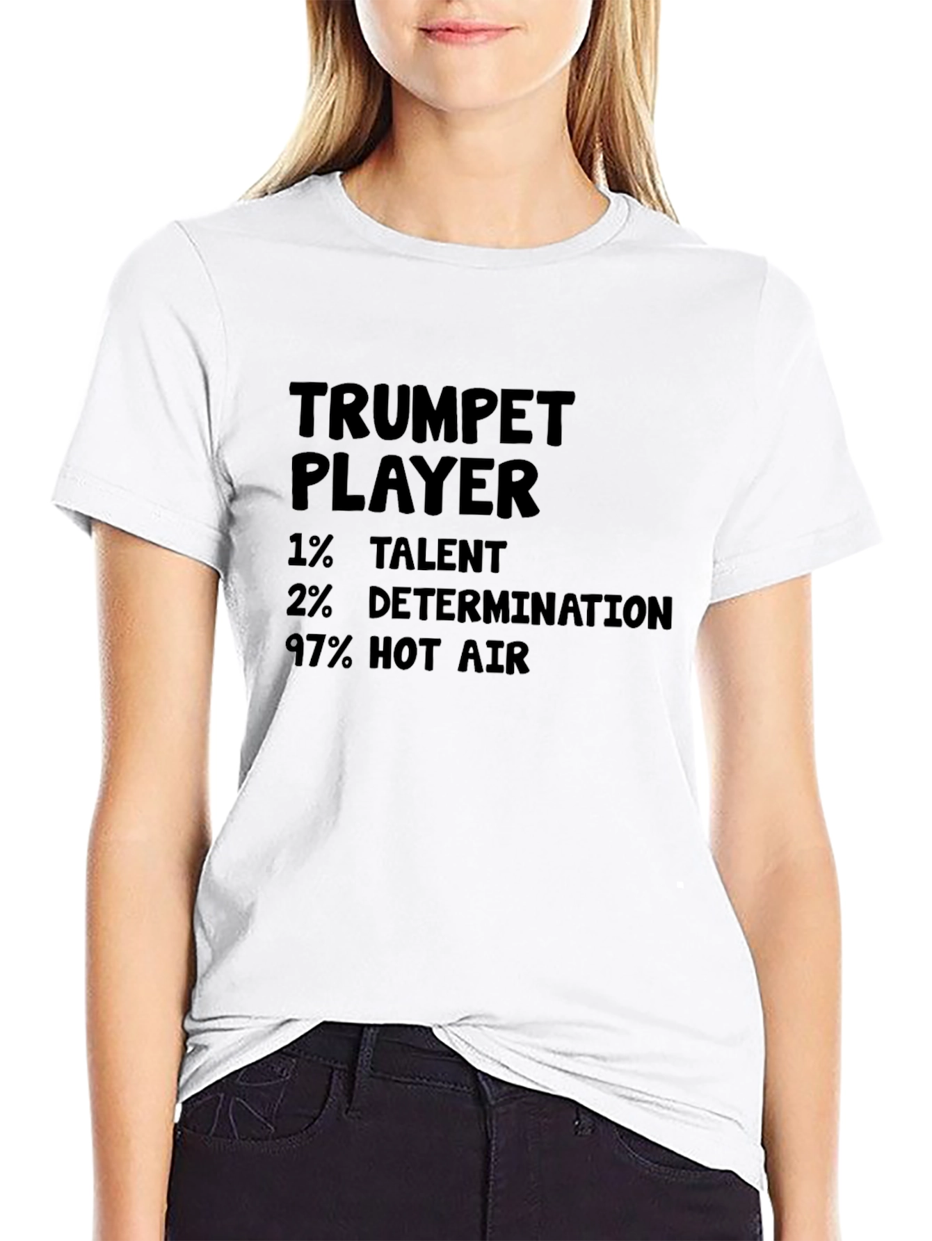 Trumpet Player Humor Graphic Tee
