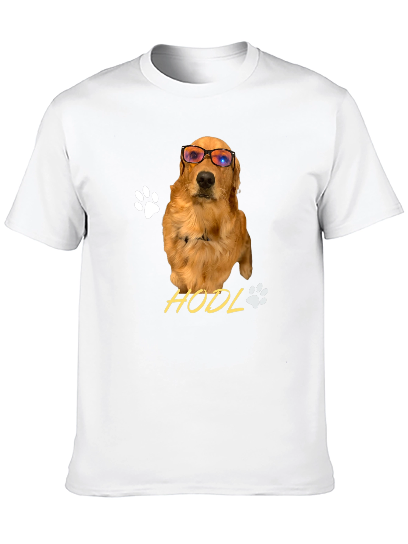 HODL Golden Retriever Crypto Tee