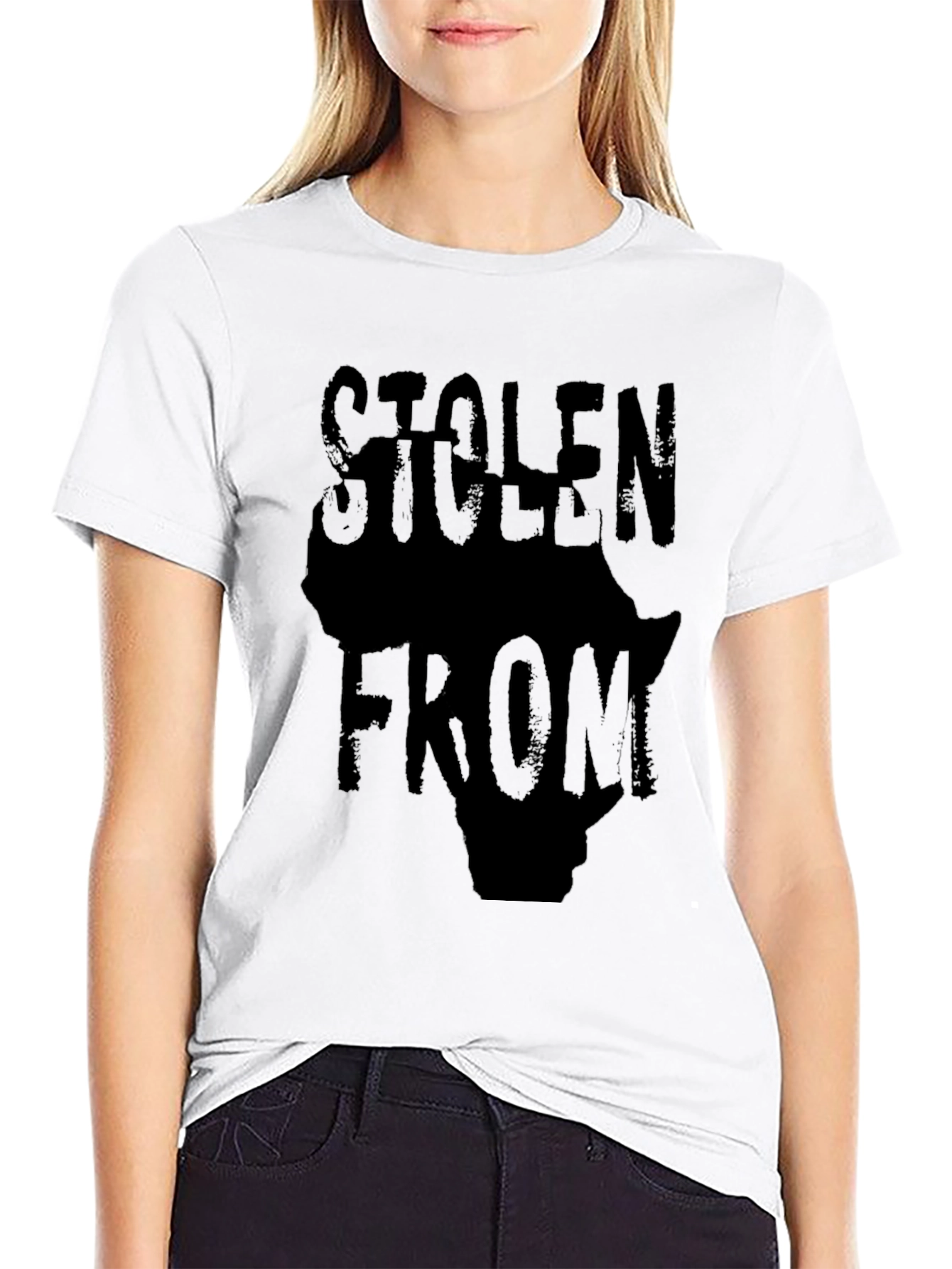 Stolen From Africa Graphic Print Mens T-Shirt