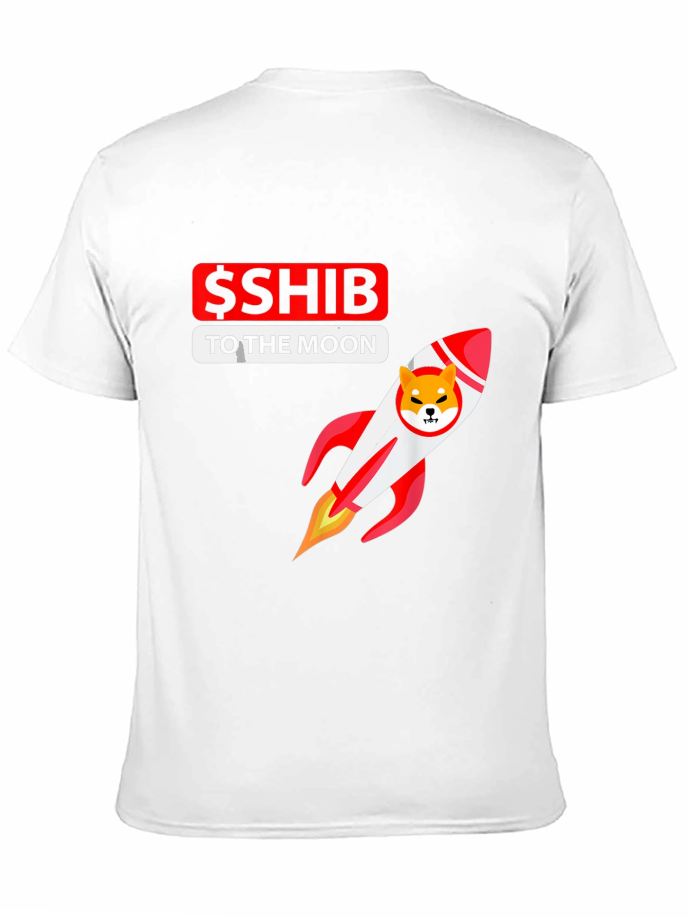 Shiba Inu Coin Rocket T-Shirt - Crypto Meme Tee