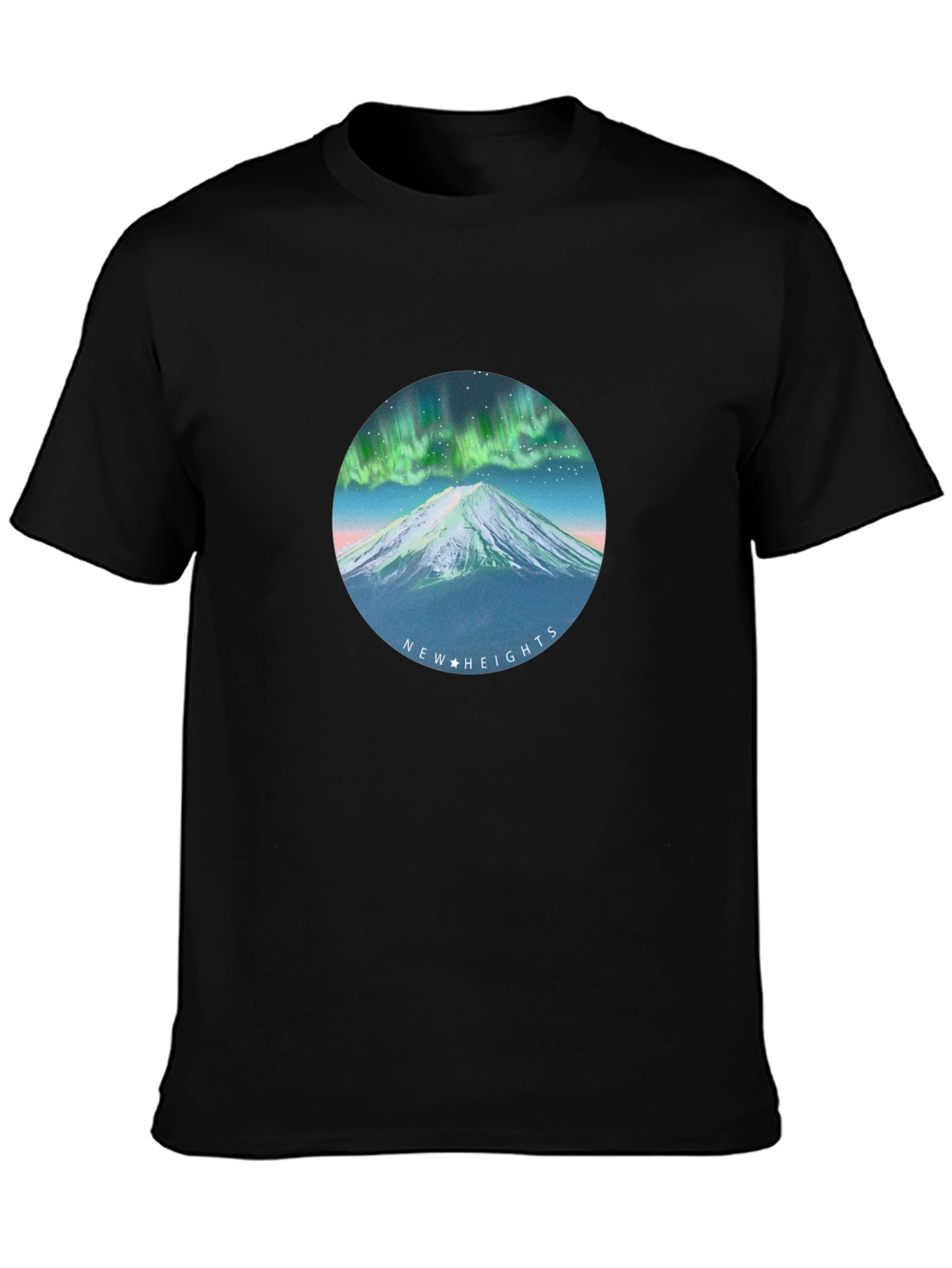 Aurora Mountain T-Shirt - New Heights Graphic Tee