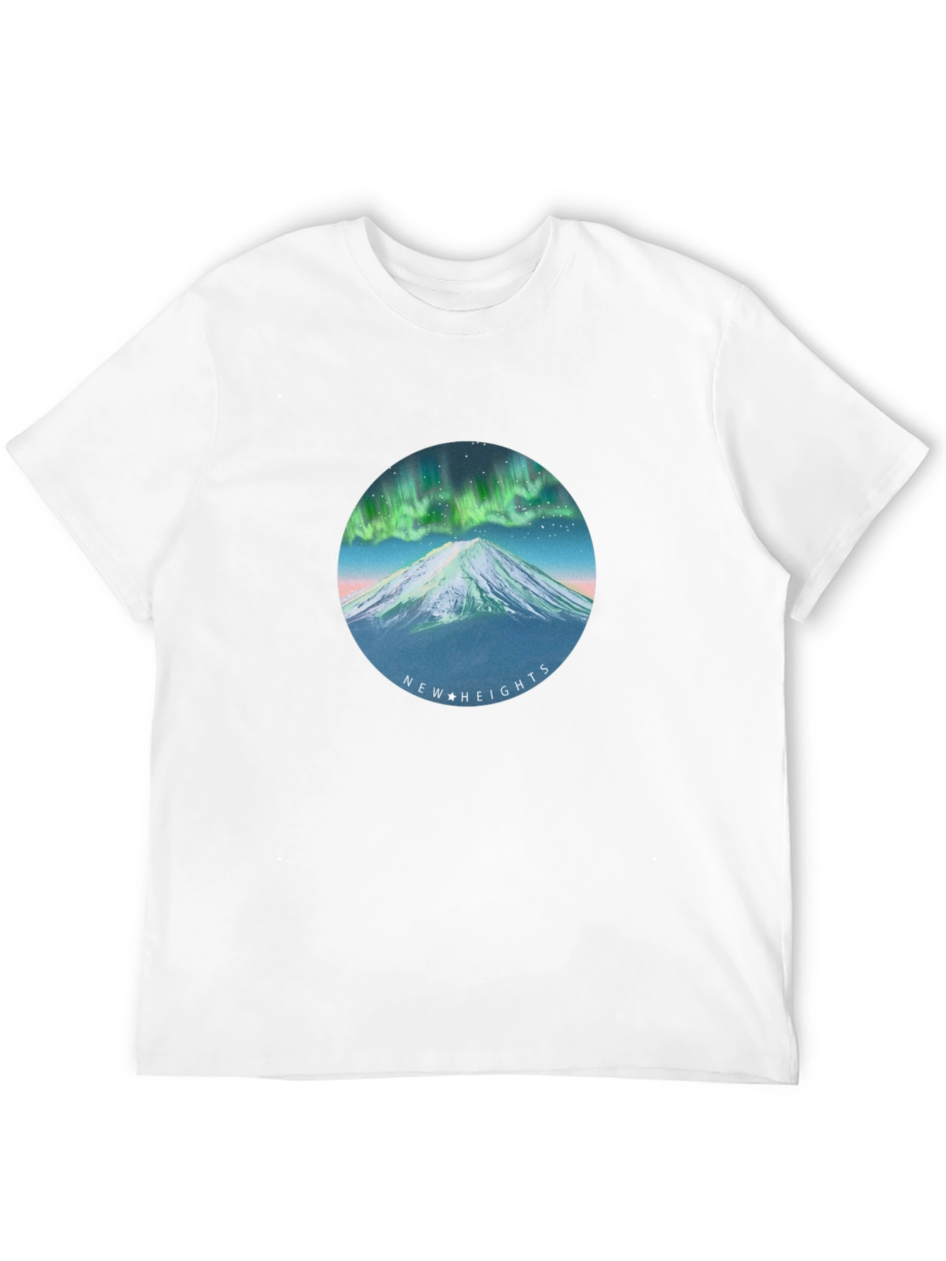 Aurora Mountain T-Shirt - New Heights Graphic Tee