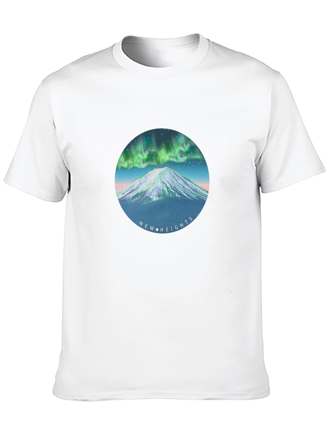 Aurora Mountain T-Shirt - New Heights Graphic Tee