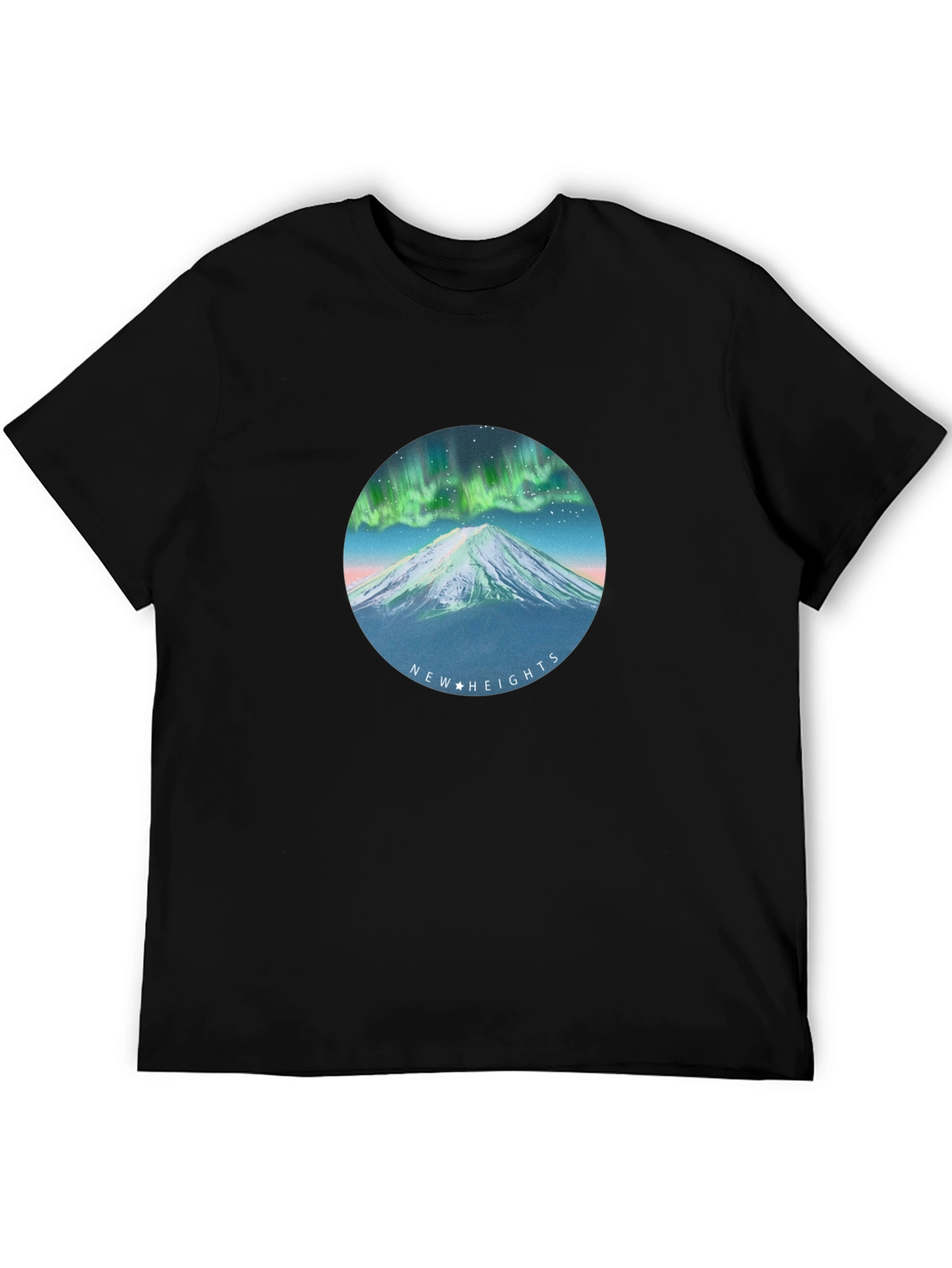 Aurora Mountain T-Shirt - New Heights Graphic Tee