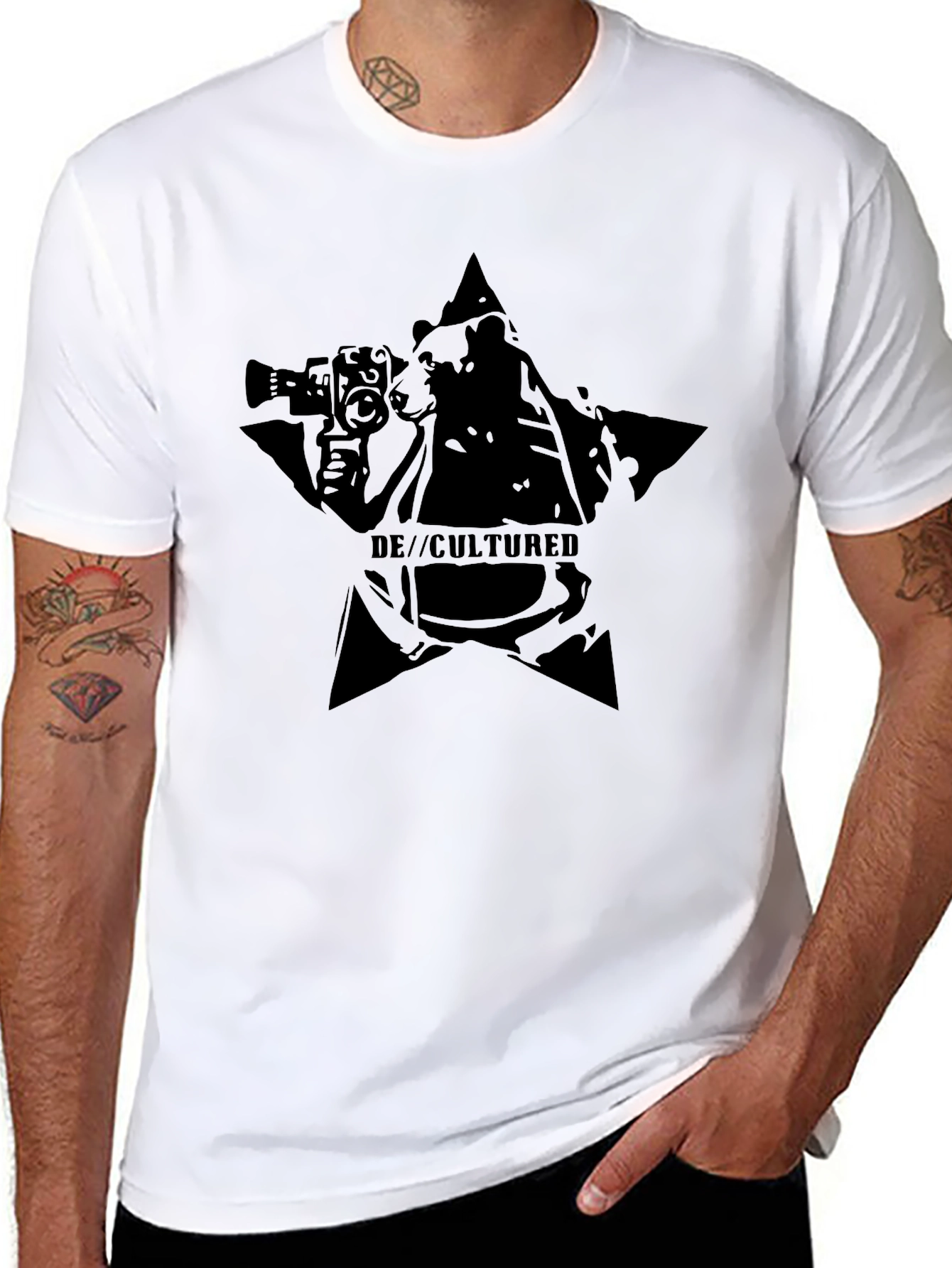 De//cultured Black Bear T-Shirt