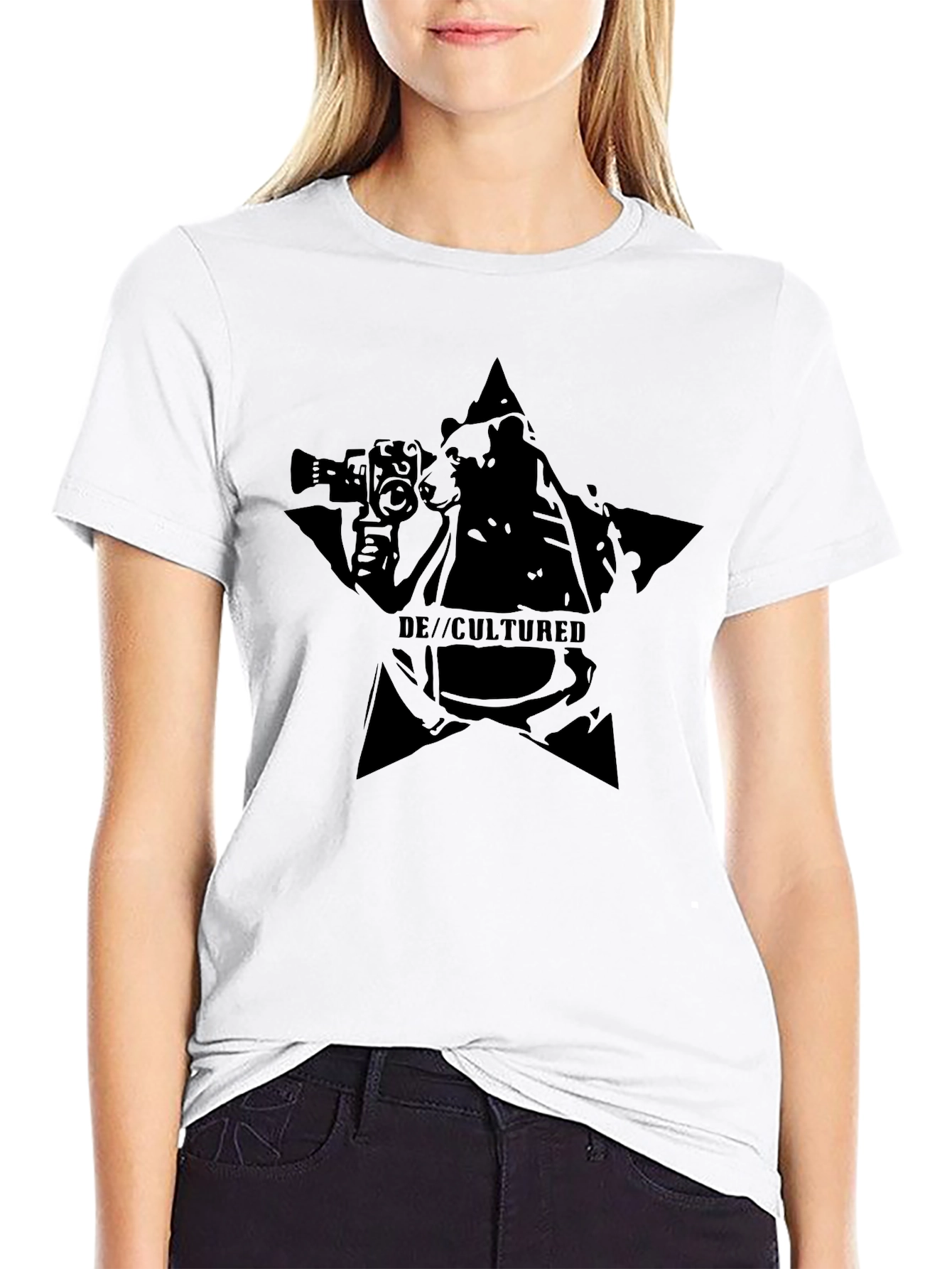 De//cultured Black Bear T-Shirt