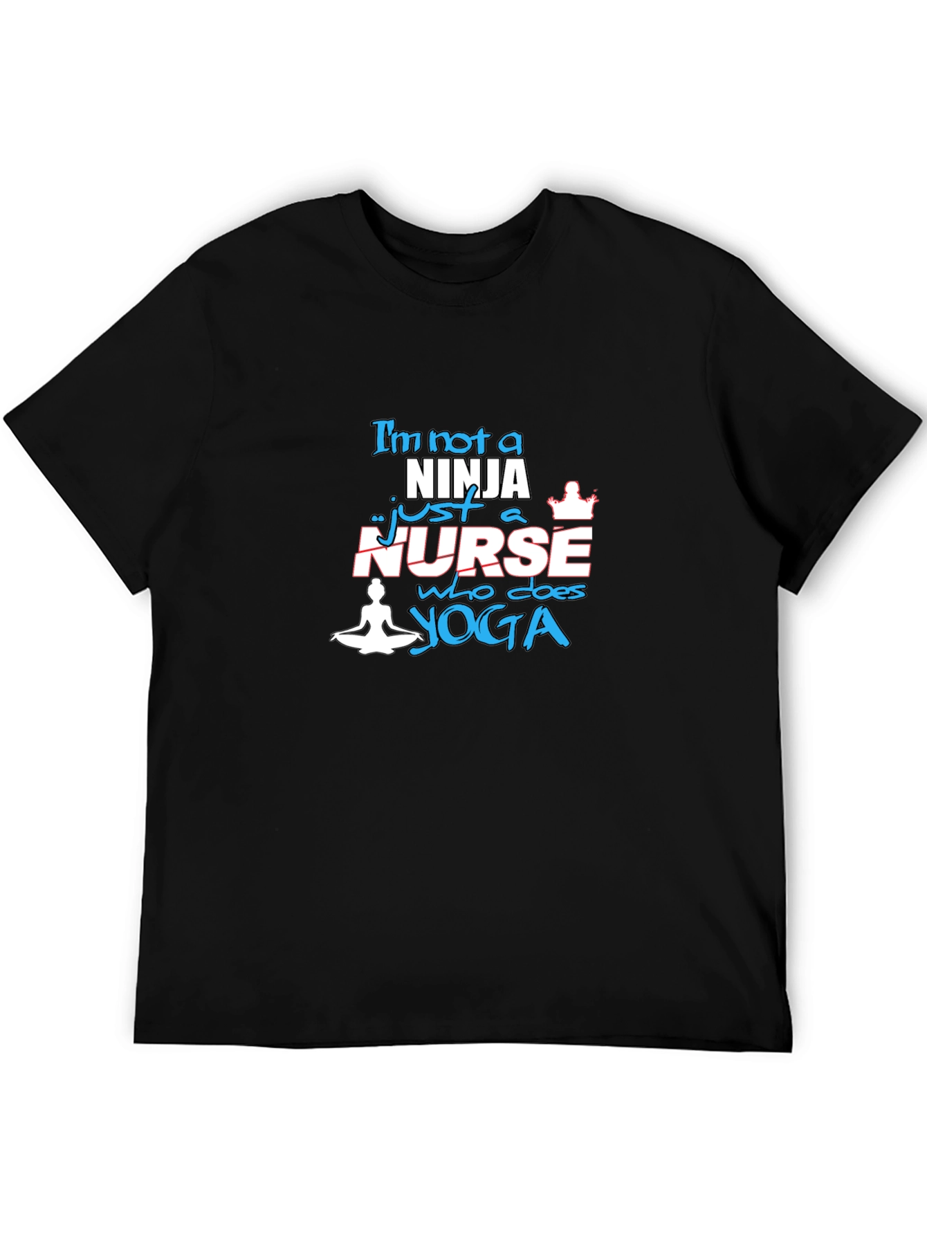 Yoga Nurse T-Shirt - Black Comfortable Fit