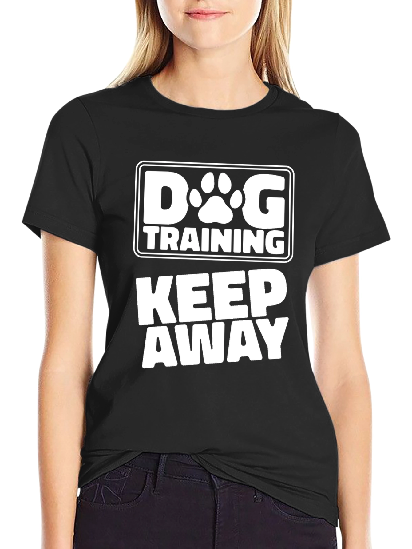 Dog Training Keep Away T-Shirt - Novelty Graphic Tee