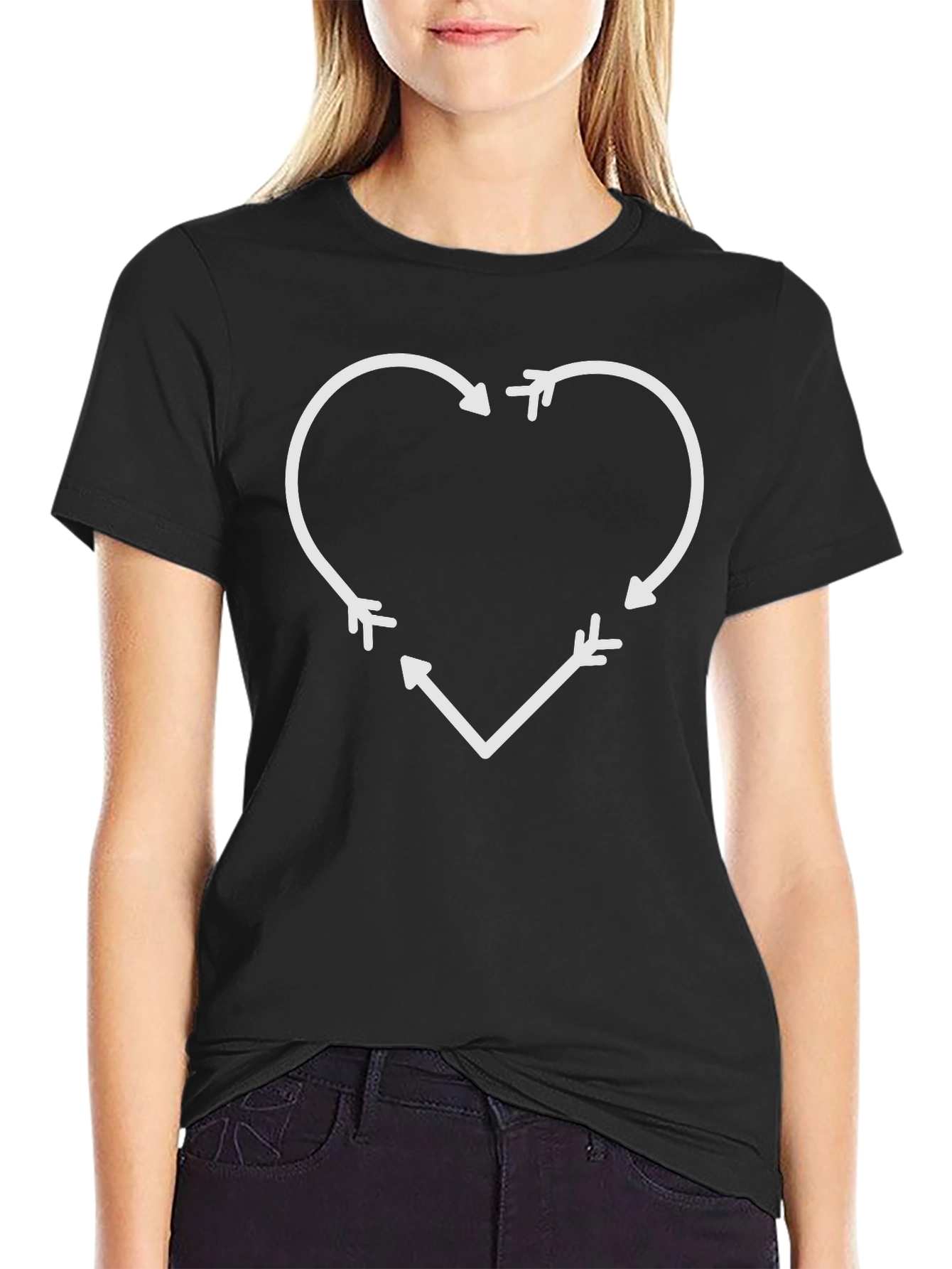 Heart Arrow T-Shirt - Unique Design