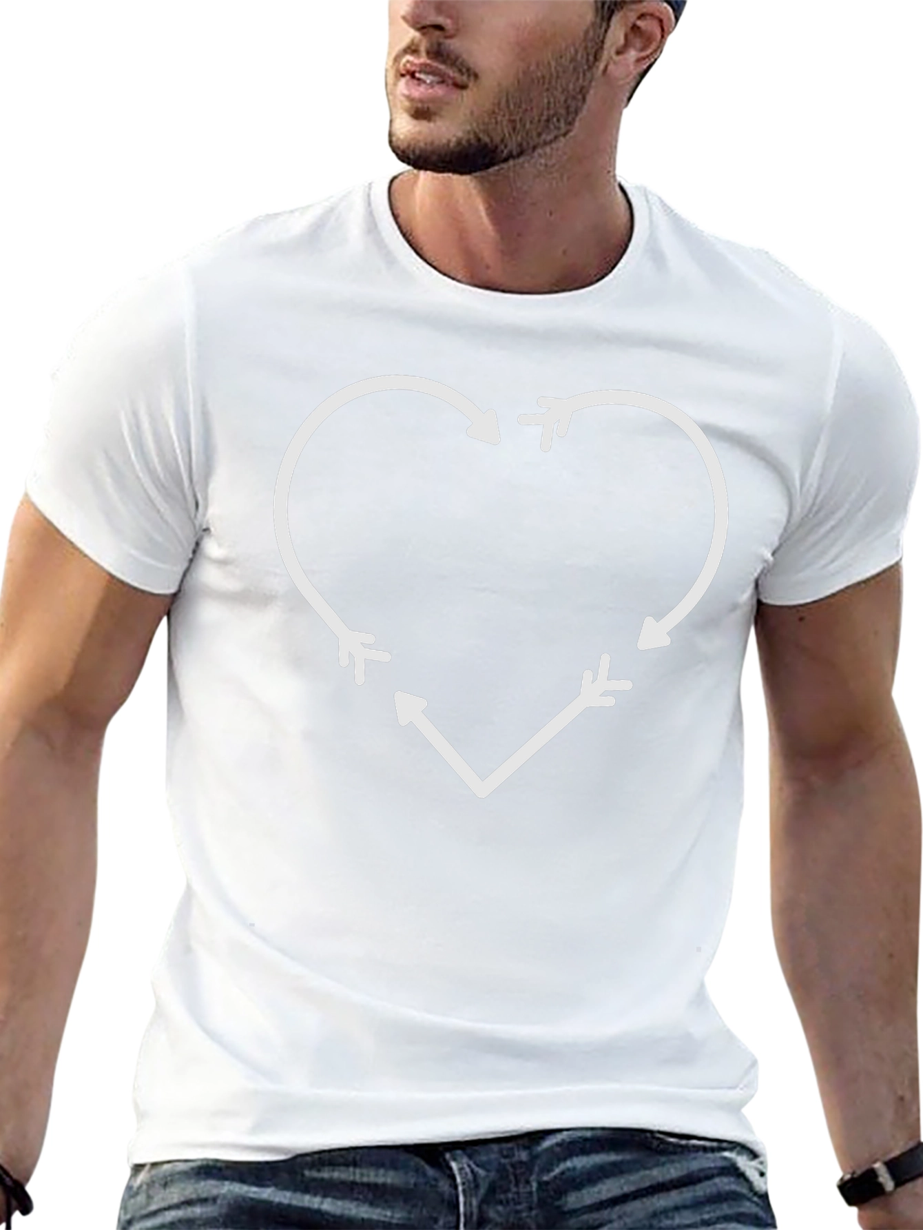 Heart Arrow T-Shirt - Unique Design