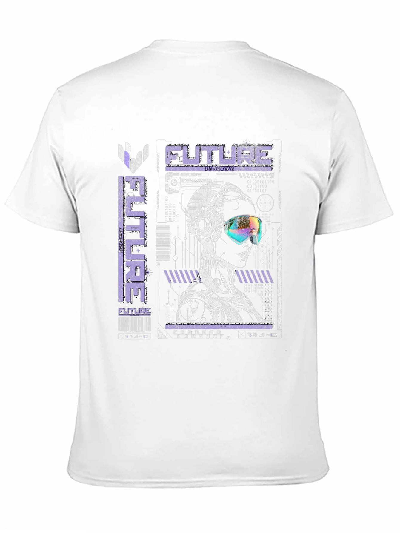 Futuristic Graphic T-Shirt - Cyberpunk Style