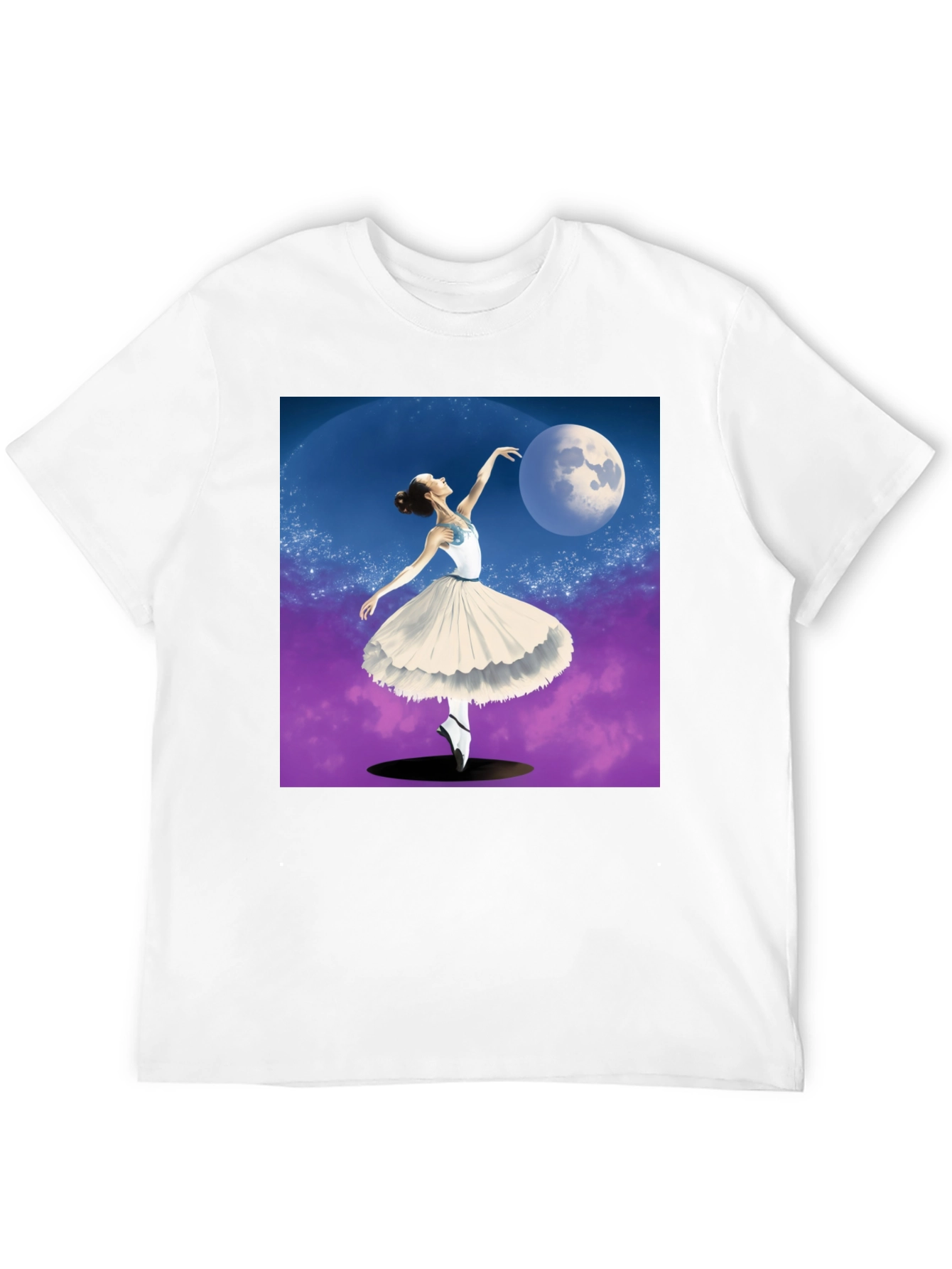 Ballerina Moon Dance Graphic Tee - Black