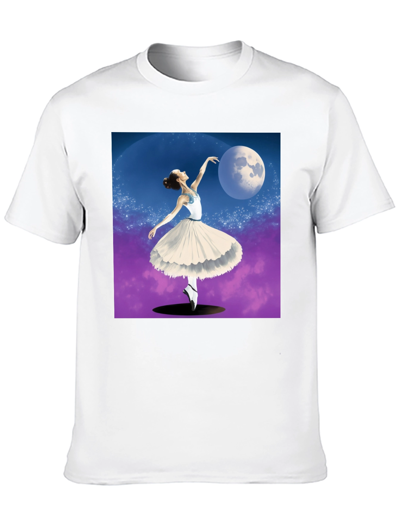 Ballerina Moon Dance Graphic Tee - Black