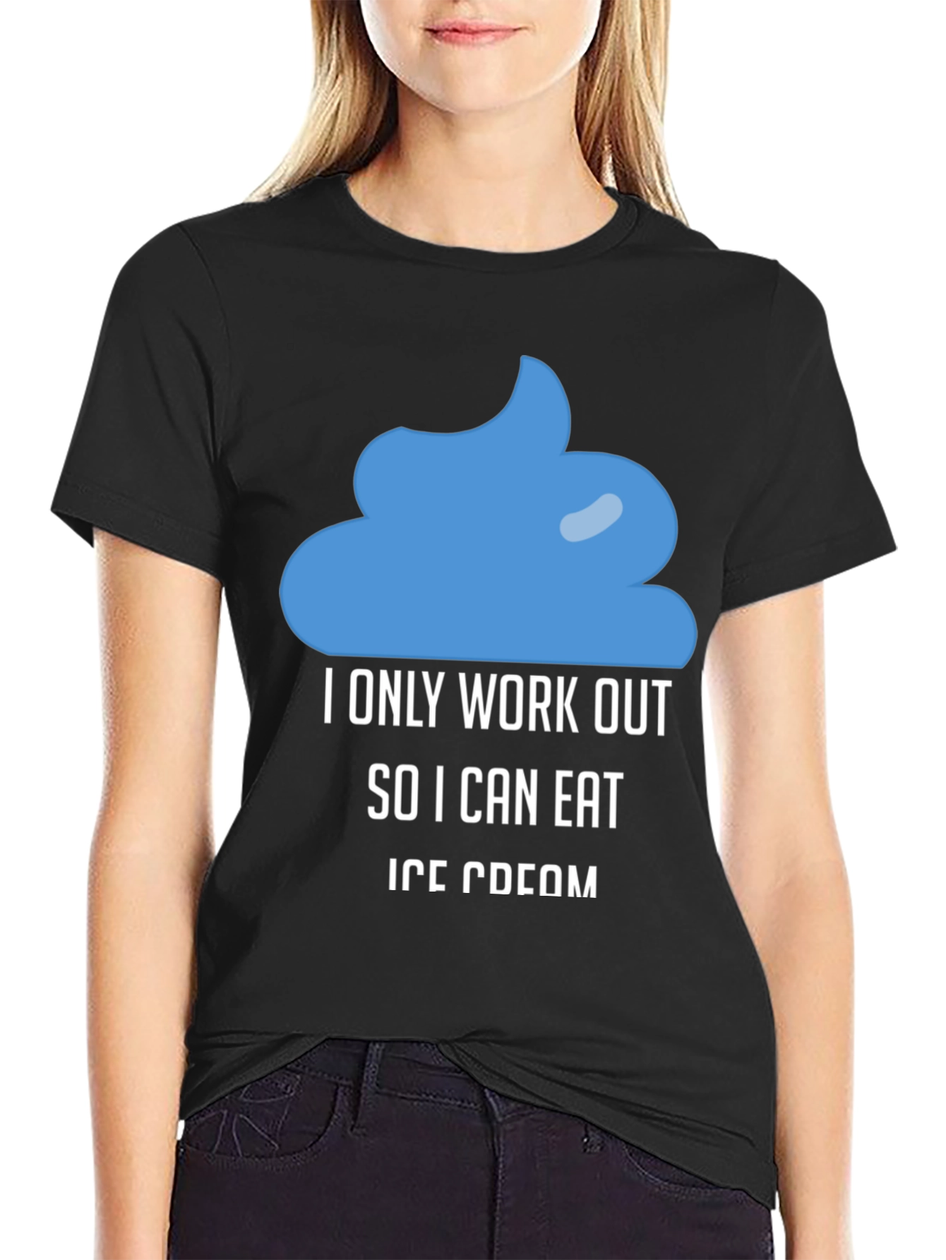 Funny Ice Cream Workout Motivation T-Shirt