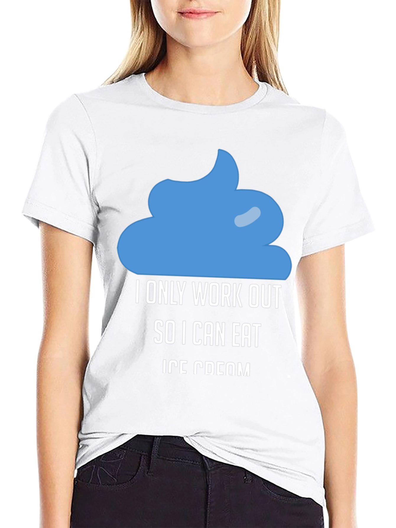 Funny Ice Cream Workout Motivation T-Shirt