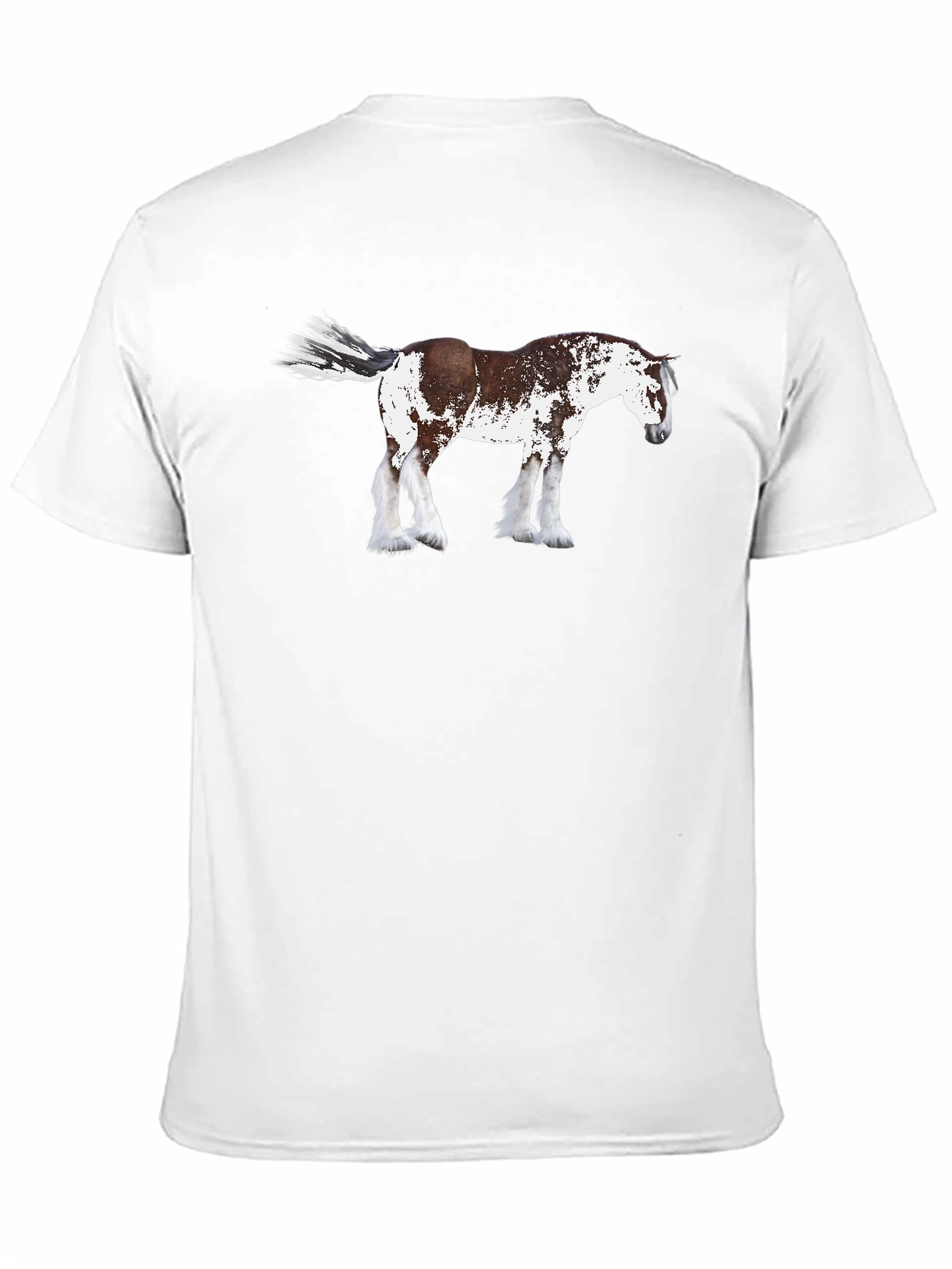 Horse Graphic T-Shirt | Black Crew Neck Tee