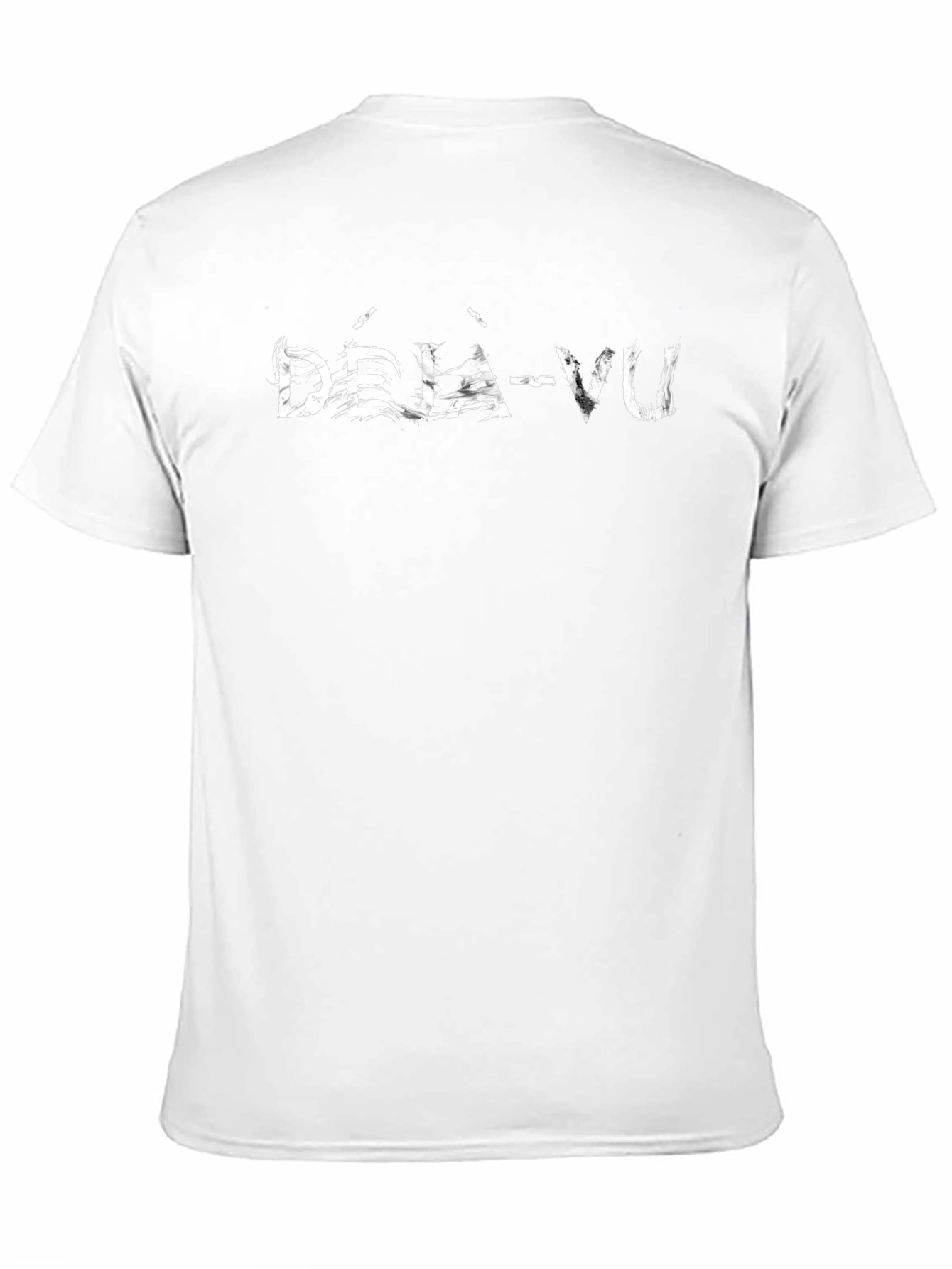 Deja Vu Graphic Tee - Trendy Black Cotton T-Shirt