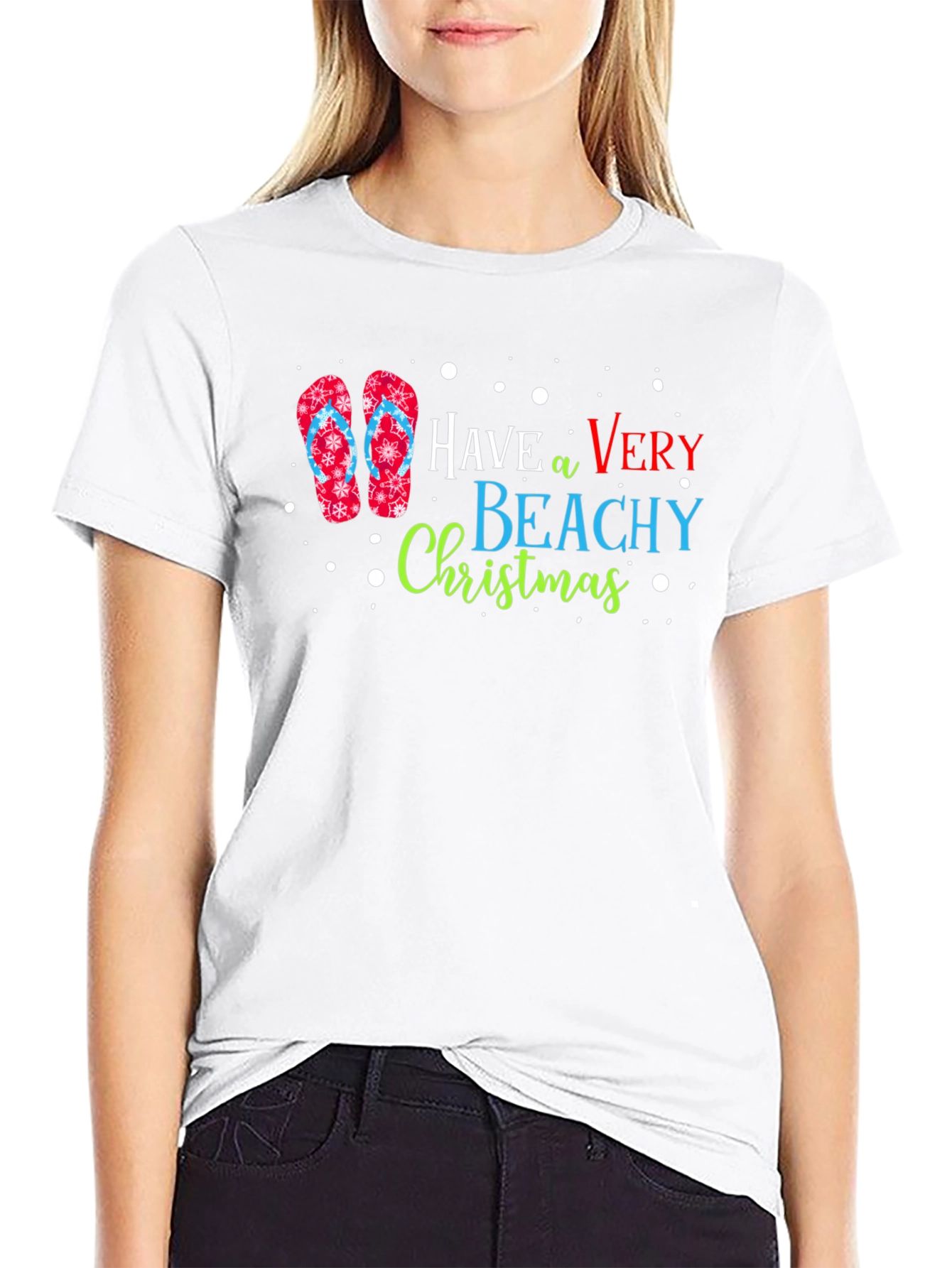 Beachy Christmas Graphic T-Shirt