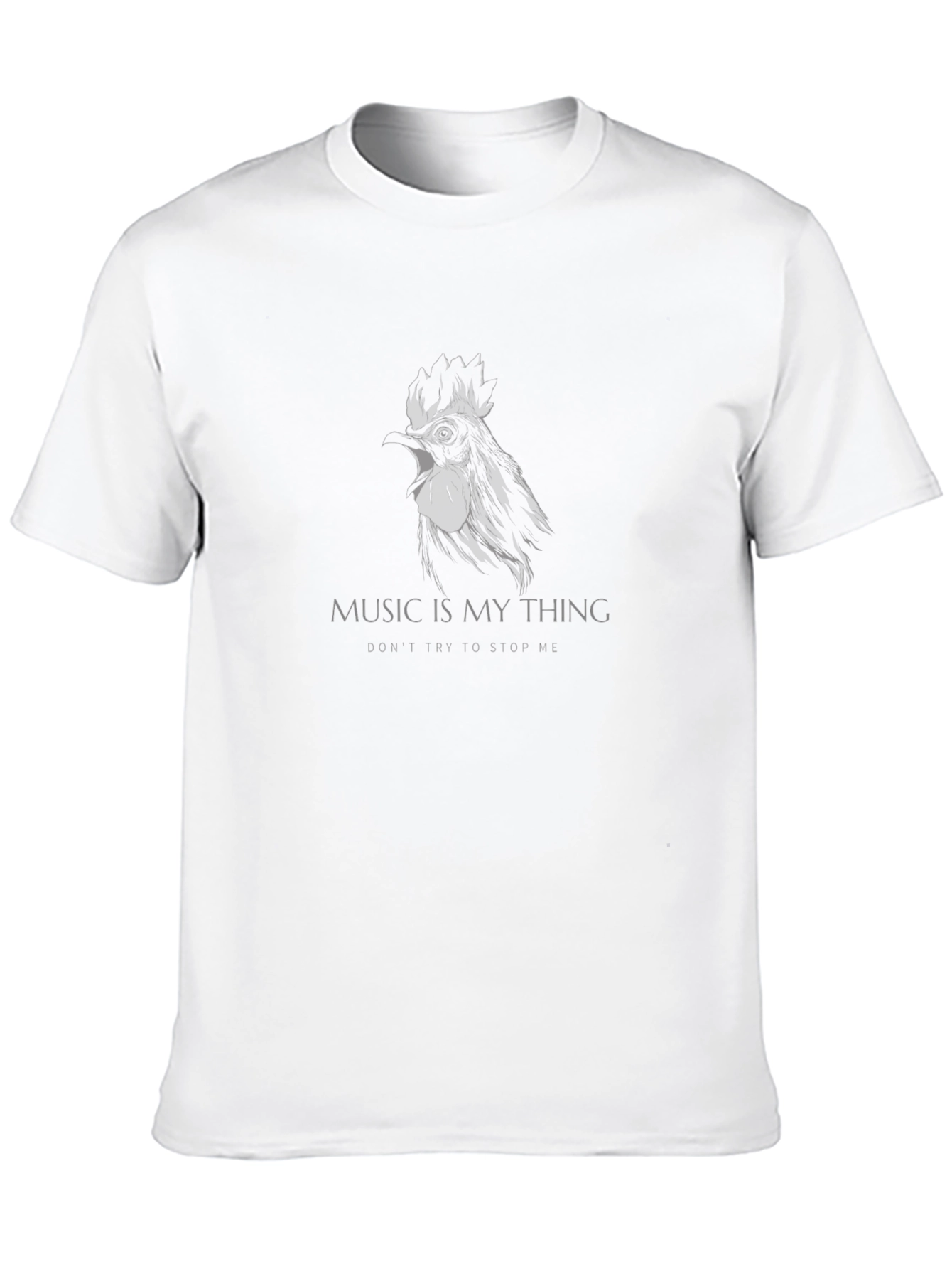 Music is My Thing Graphic T-Shirt - Black