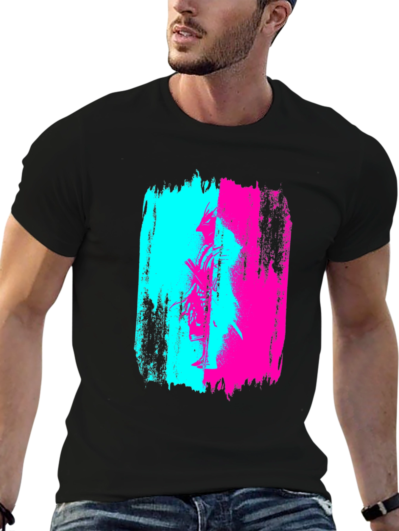 Cyberpunk Samurai Graphic T-Shirt