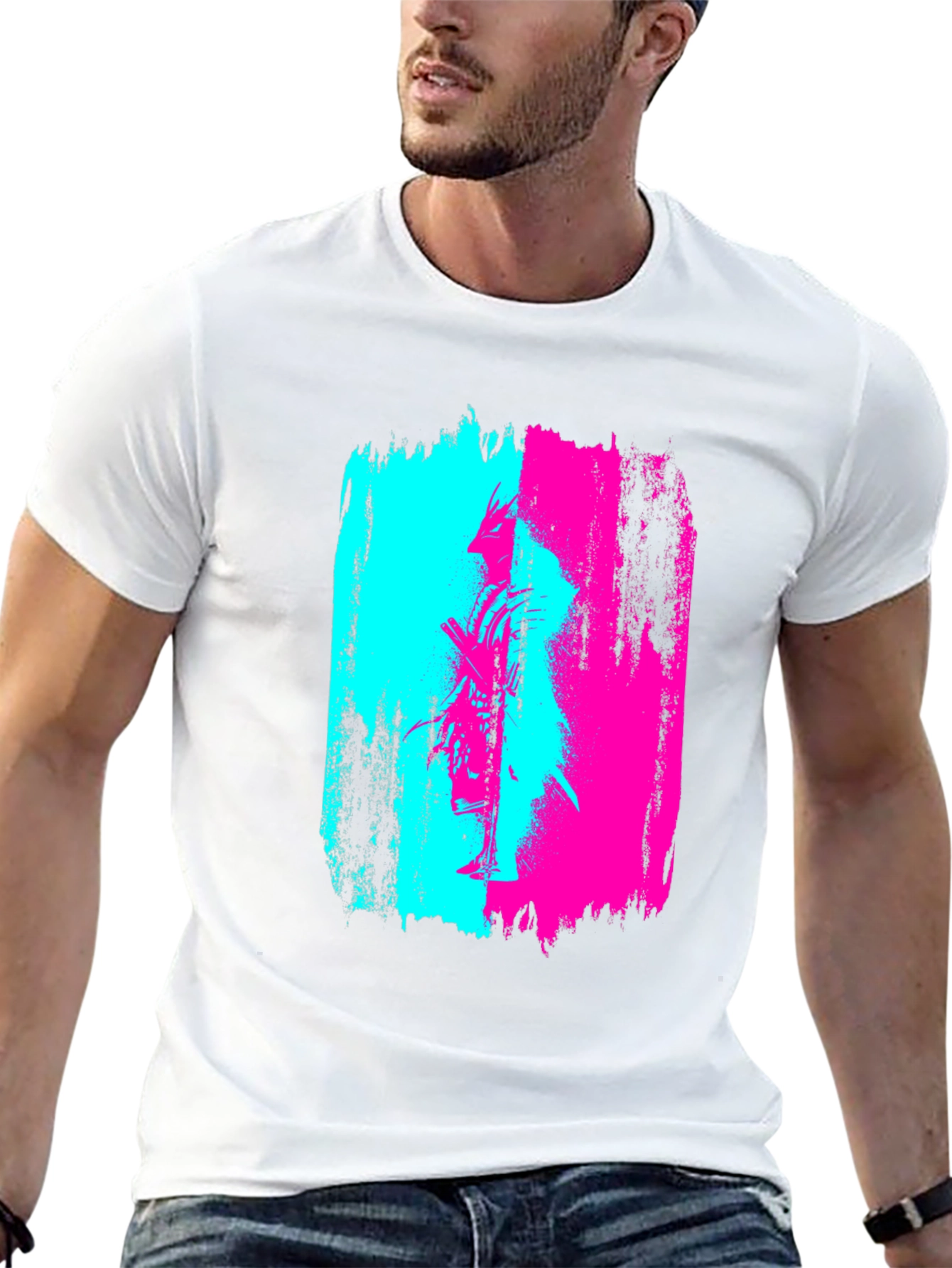 Cyberpunk Samurai Graphic T-Shirt