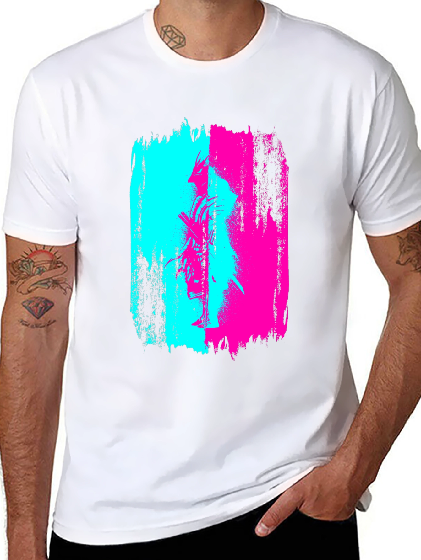 Cyberpunk Samurai Graphic T-Shirt