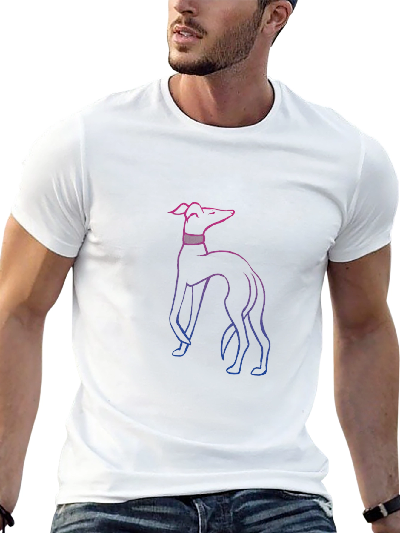 Bisexual Greyhound Graphic Tee - Stylish Comfort