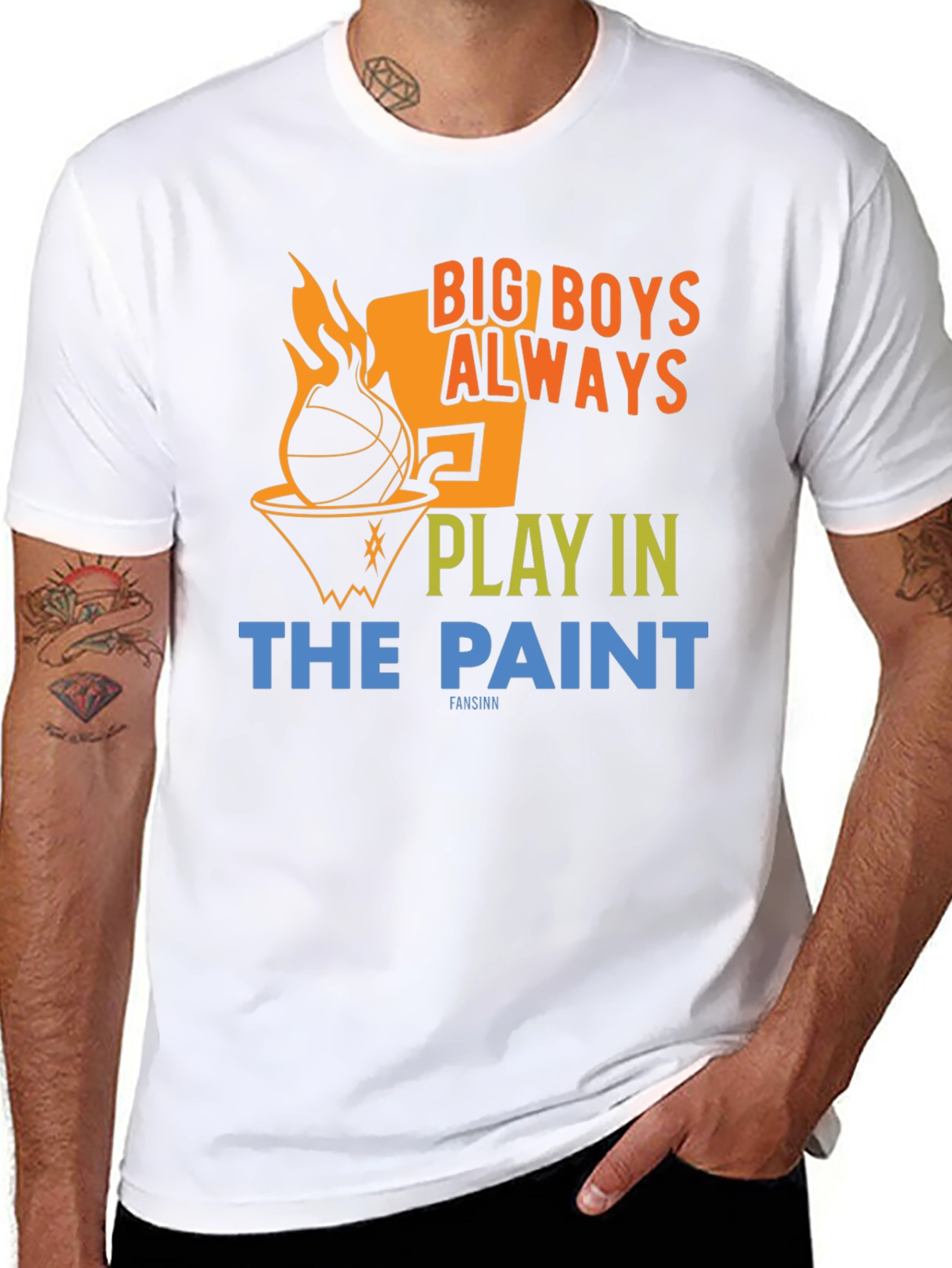 Big Boys Always Play in The Paint T-Shirt