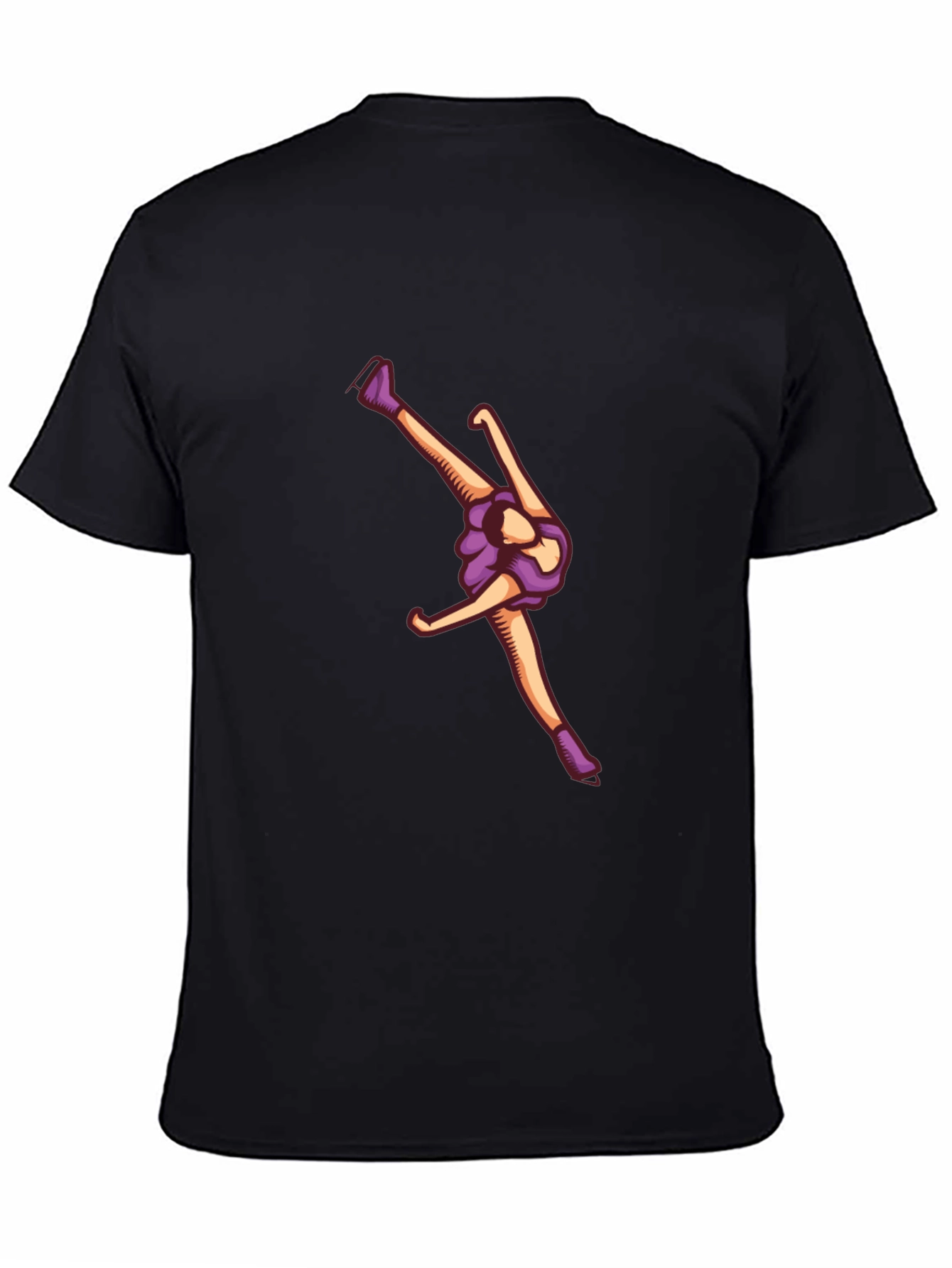 Figure Skating Graphic T-Shirt - Black