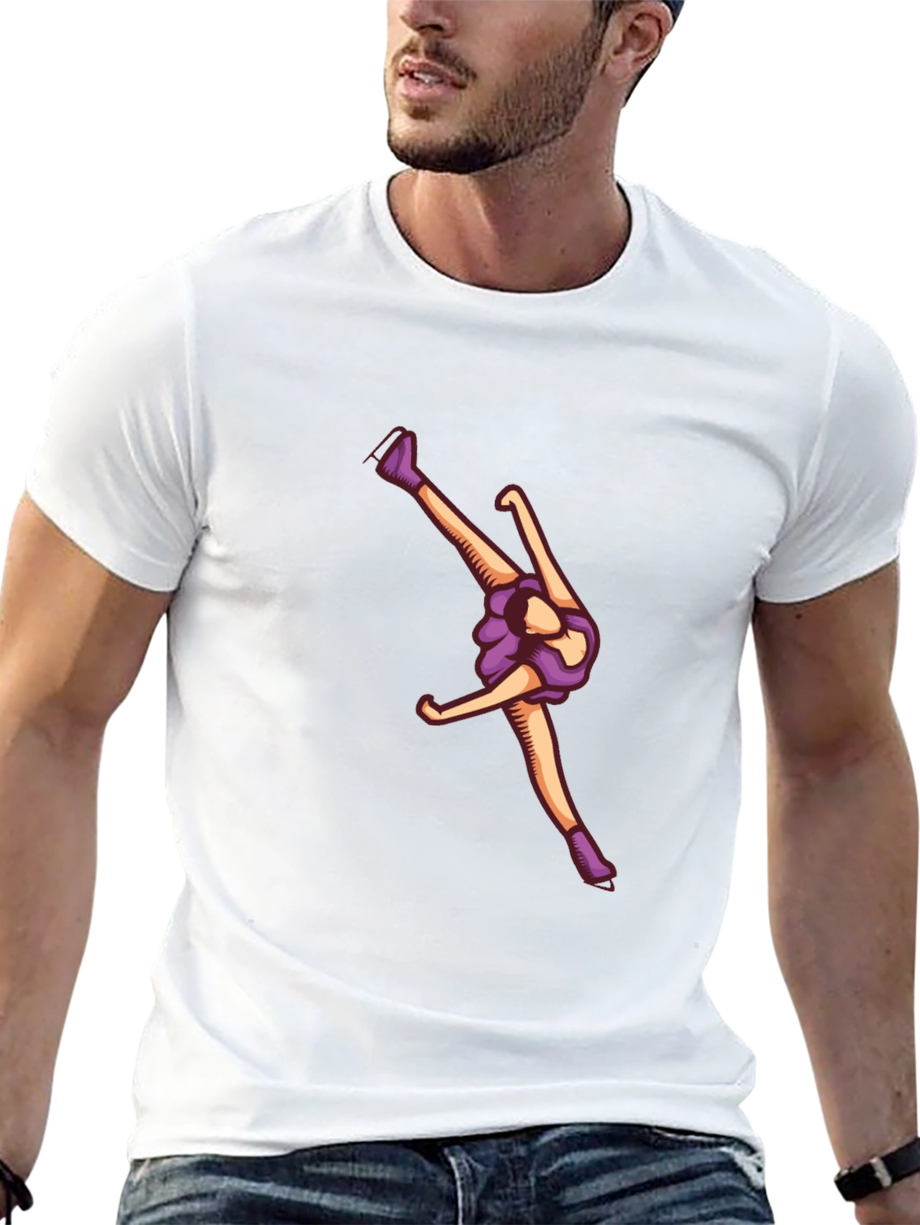 Figure Skating Graphic T-Shirt - Black