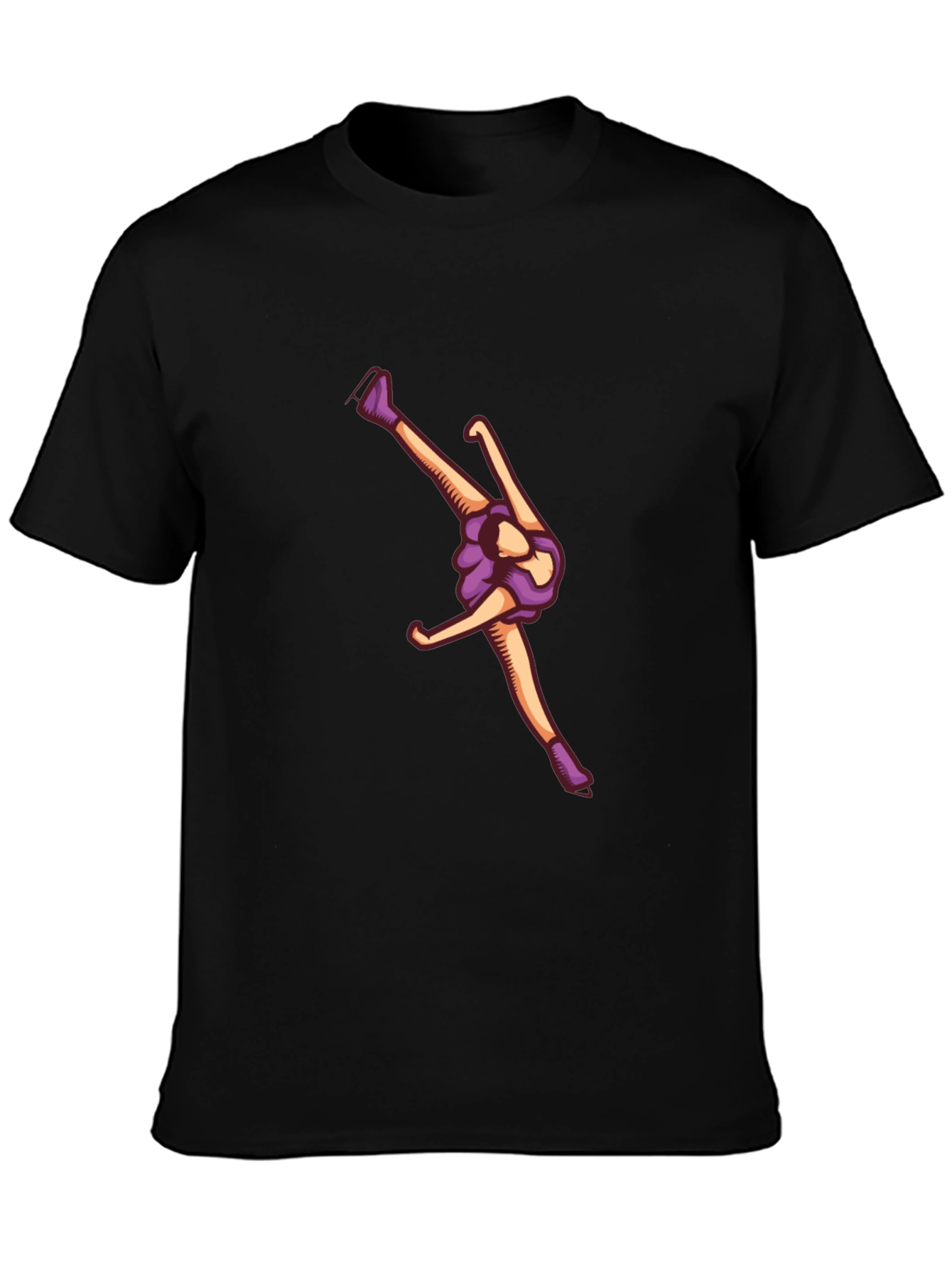 Figure Skating Graphic T-Shirt - Black