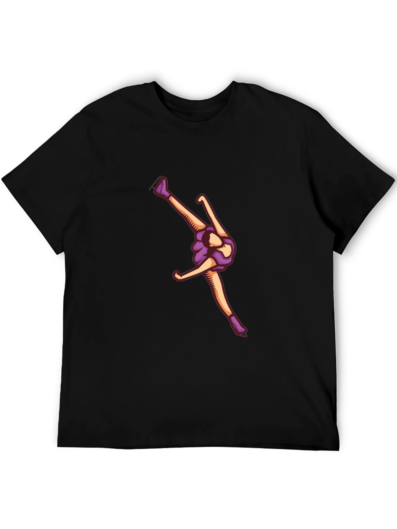Figure Skating Graphic T-Shirt - Black