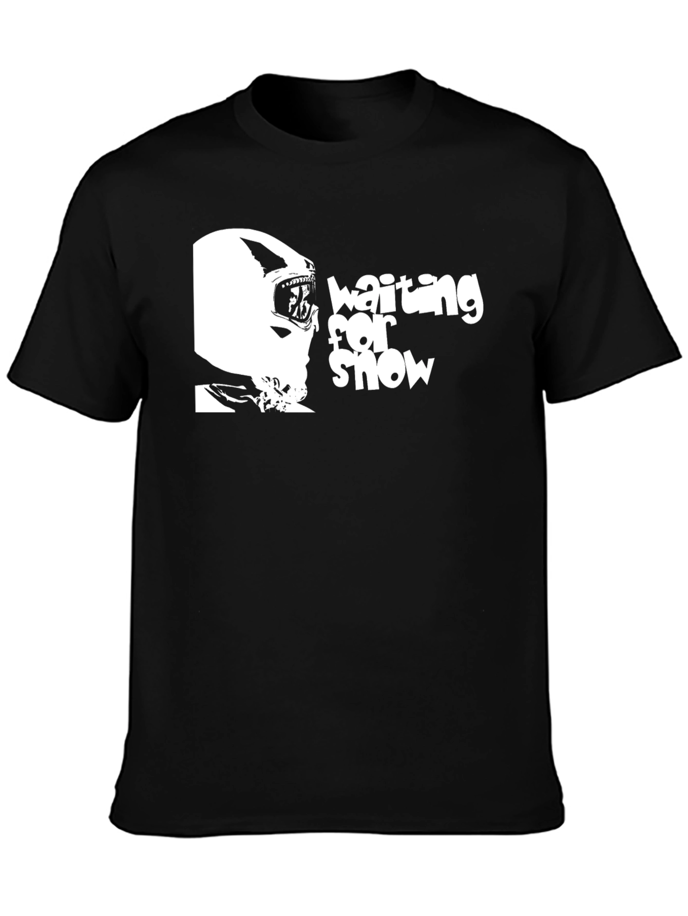Waiting for Snow Black T-Shirt