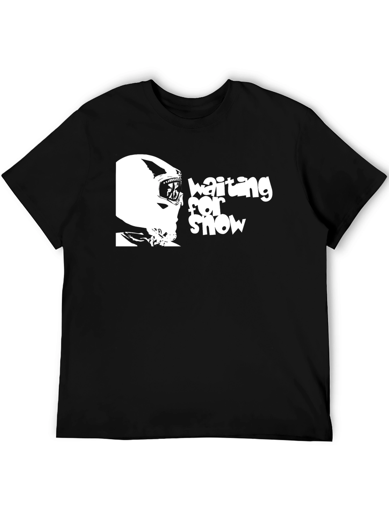Waiting for Snow Black T-Shirt