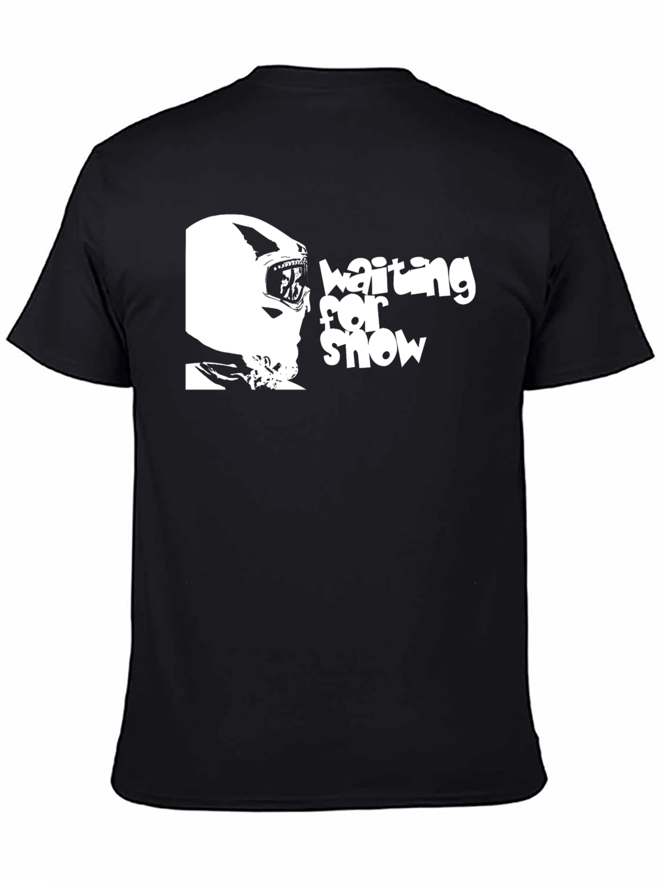 Waiting for Snow Black T-Shirt