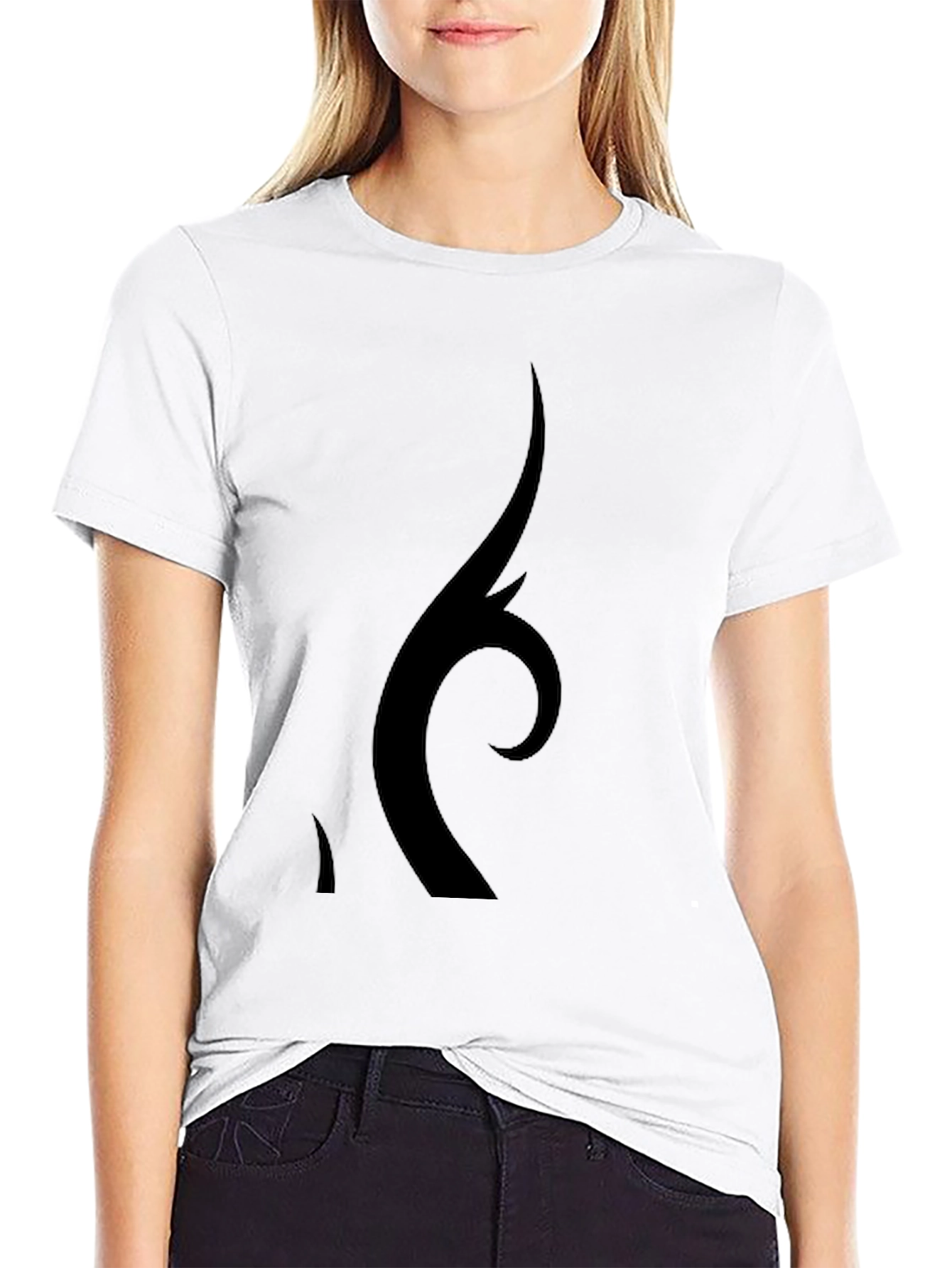 Black Graphic Tee - Unique Design