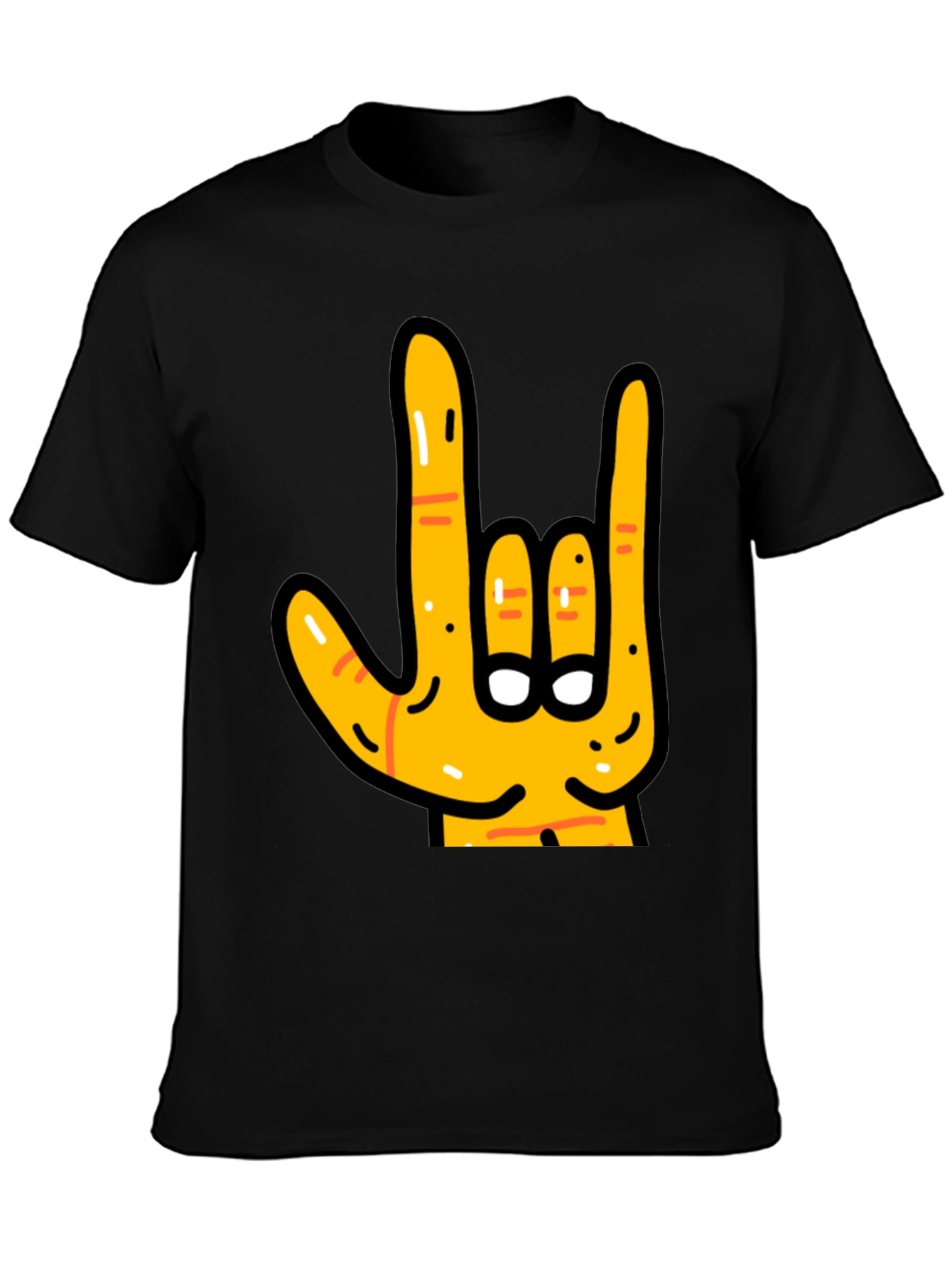 Rock On Hand Graphic T-Shirt